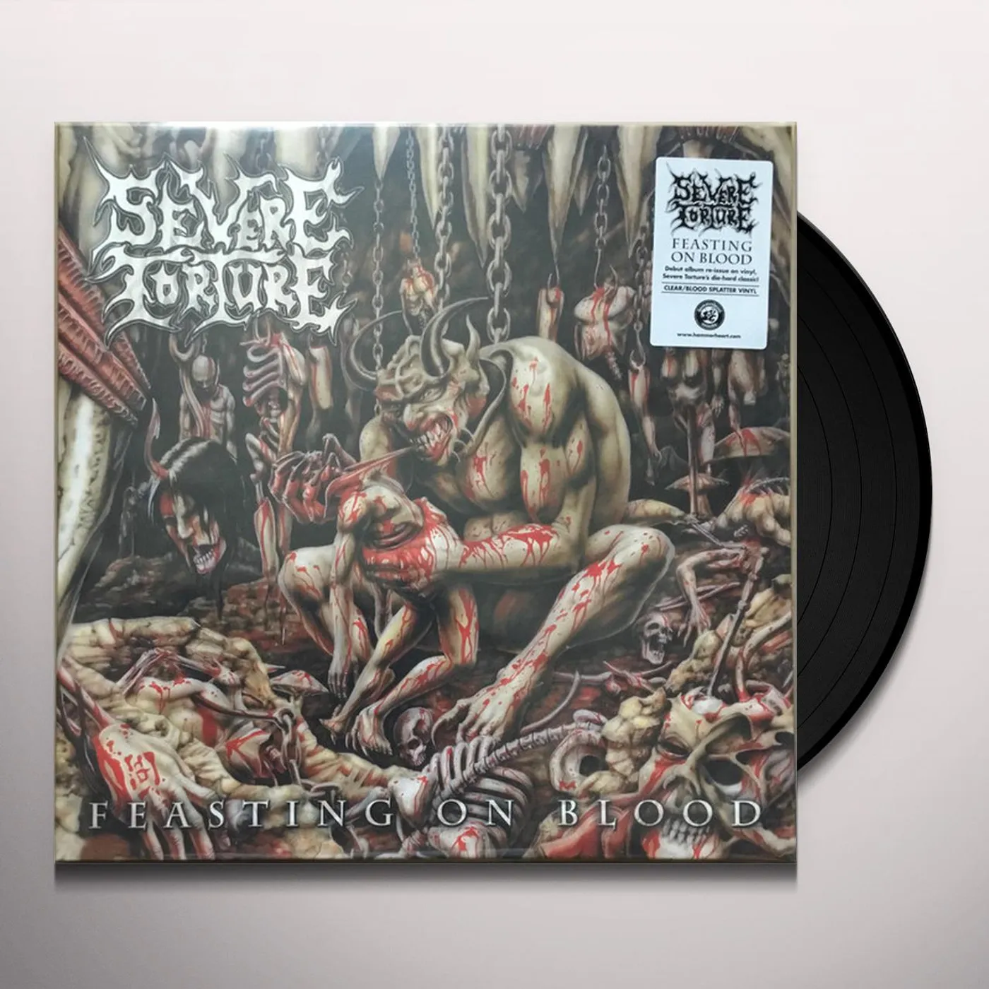 Severe Torture FEASTING ON BLOOD Vinyl Record