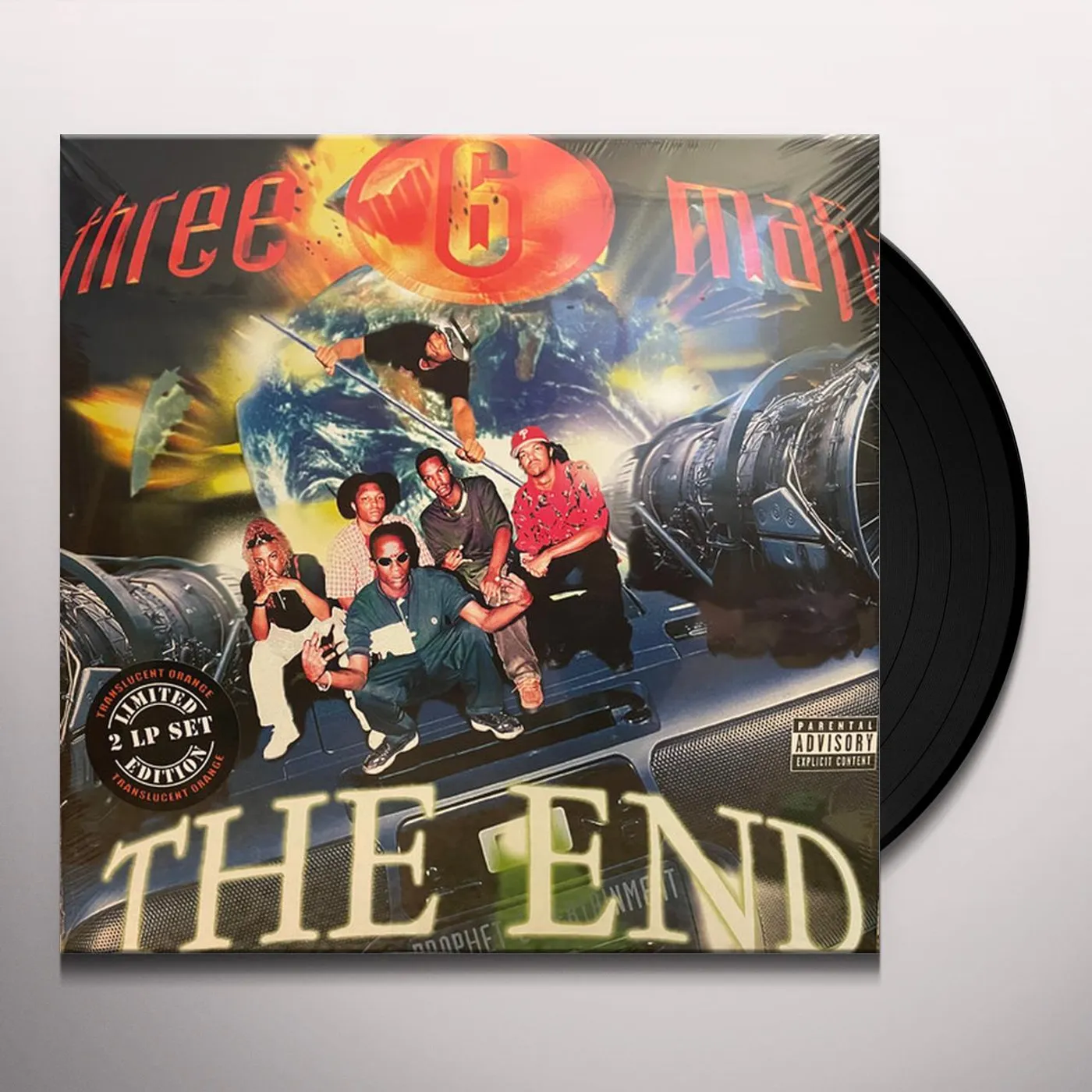 Three 6 Mafia END (2LP/TRANSLUCENT ORANGE VINYL) Vinyl Record