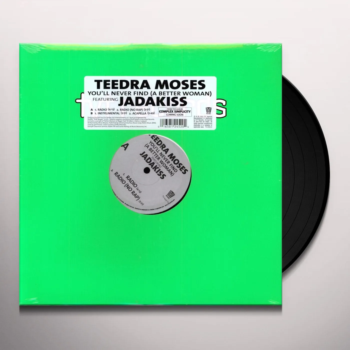 Teedra Moses YOU'LL NEVER FIND A BETTER WOMAN Vinyl Record