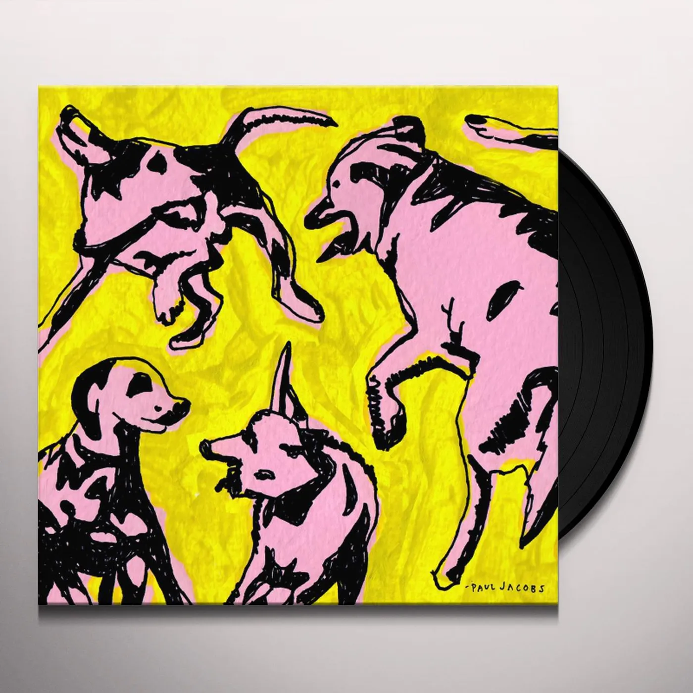 Paul Jacobs PINK DOGS ON THE GREEN GRASS Vinyl Record