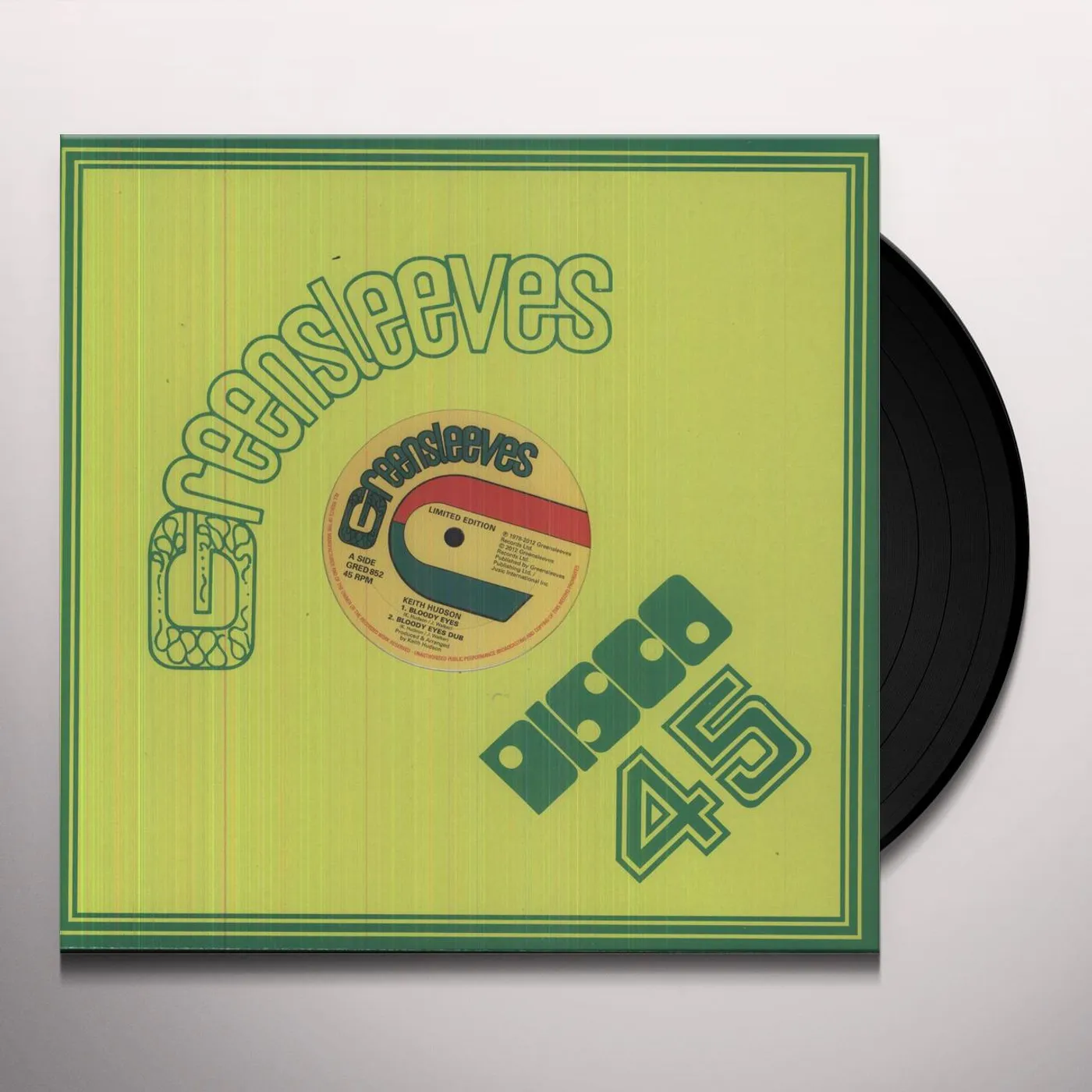 Keith Hudson Bloody Eyes Vinyl Record