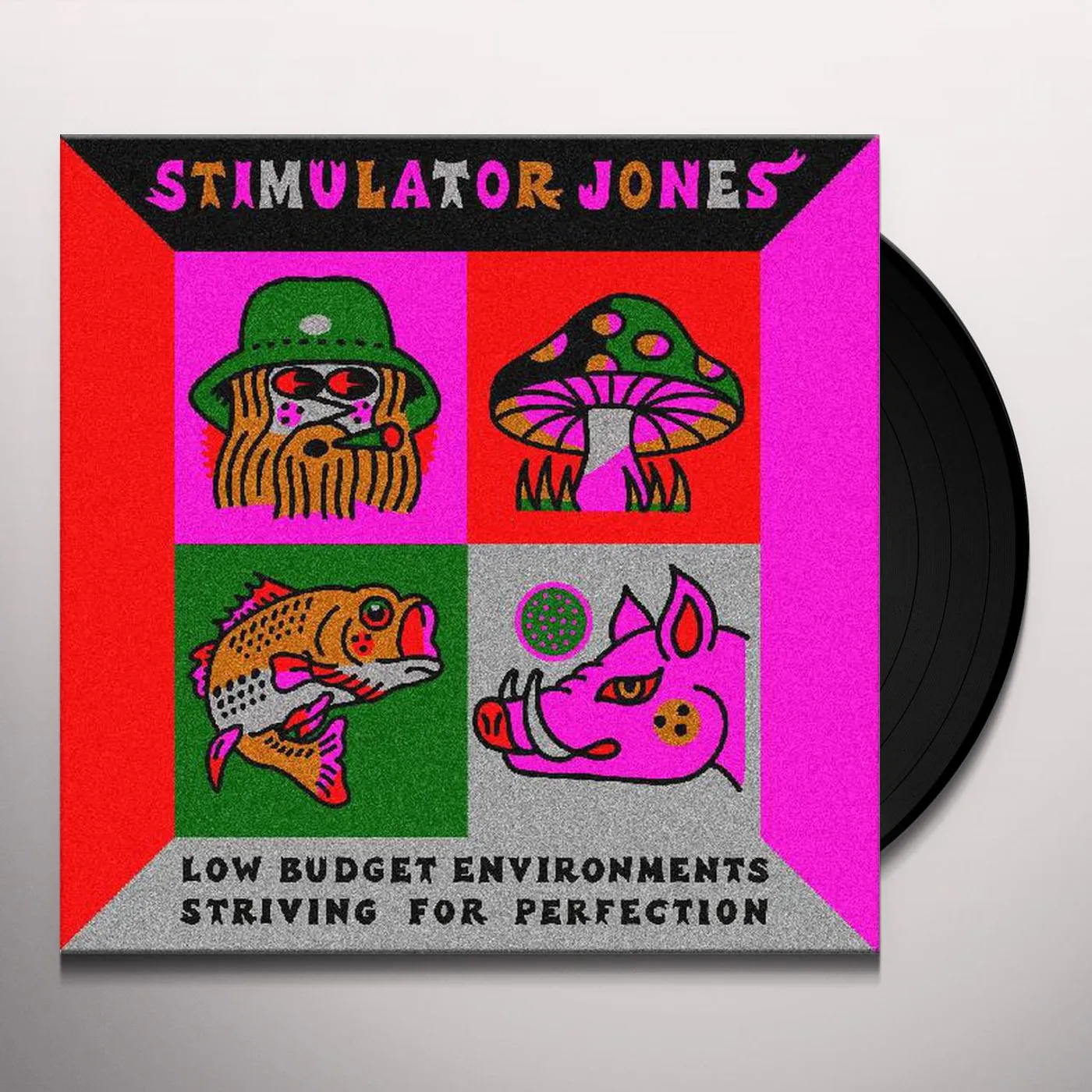 Stimulator Jones Low Budget Environments Striving For Perfection Vinyl Record