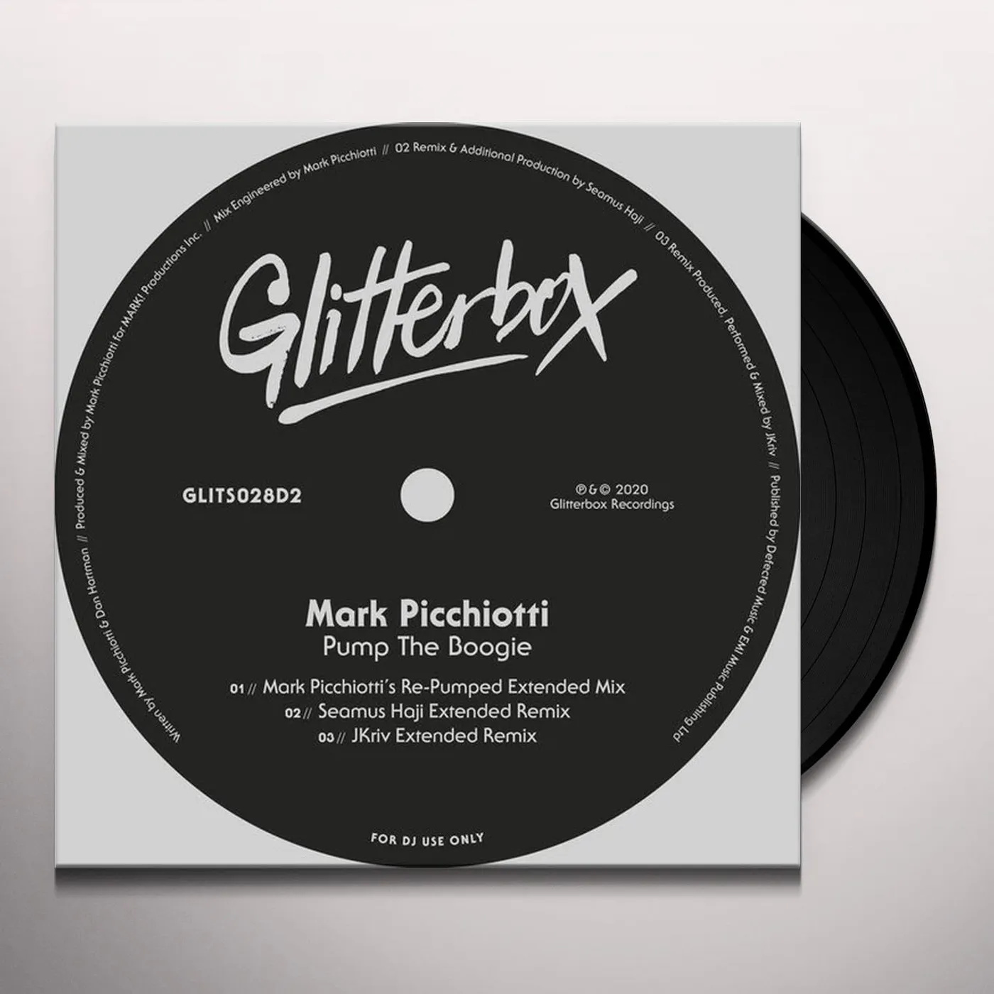 Mark Picchiotti PUMP THE BOOGIE 2020 Vinyl Record