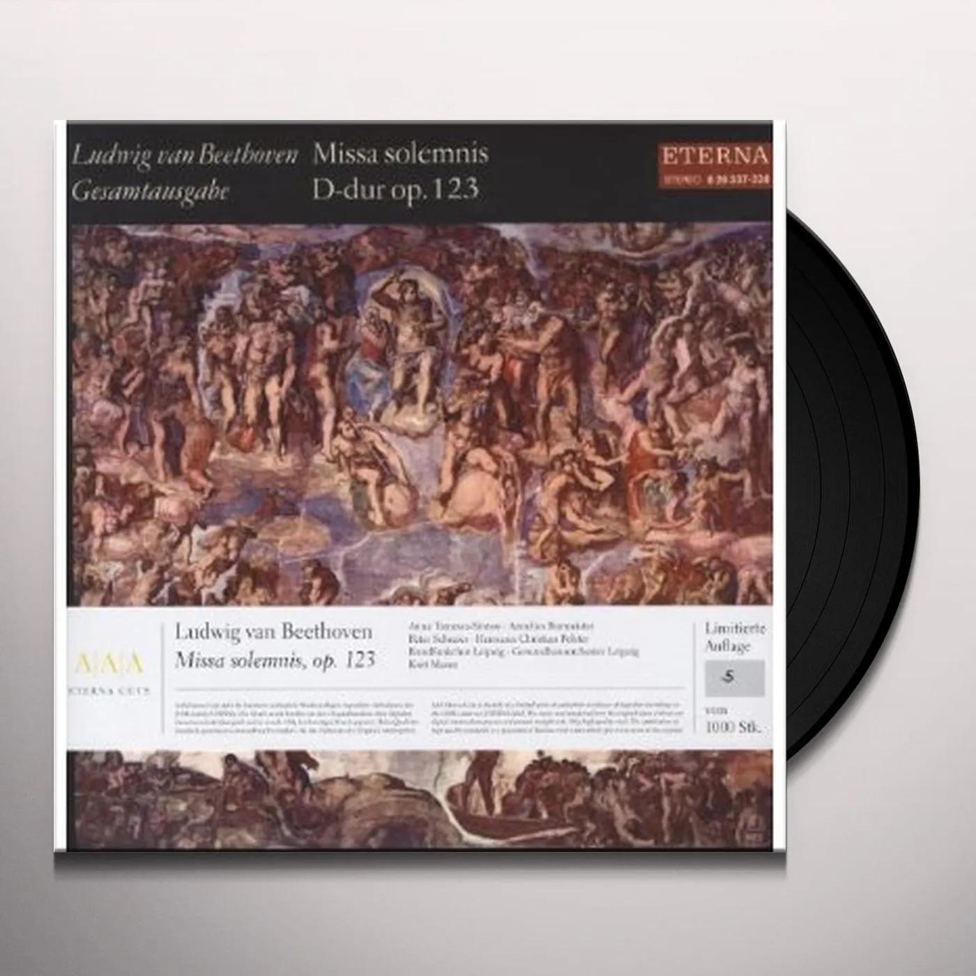 Beethoven / Tomowa-Sintow / Burmeister MISSA SOLEMNIS OP 123 Vinyl Record