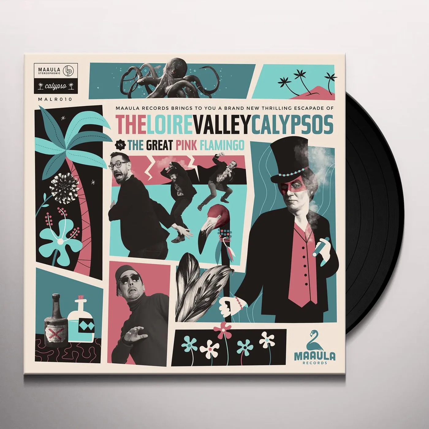 The Loire Valley Calypsos VS THE GREAT PINK FLAMINGO Vinyl Record
