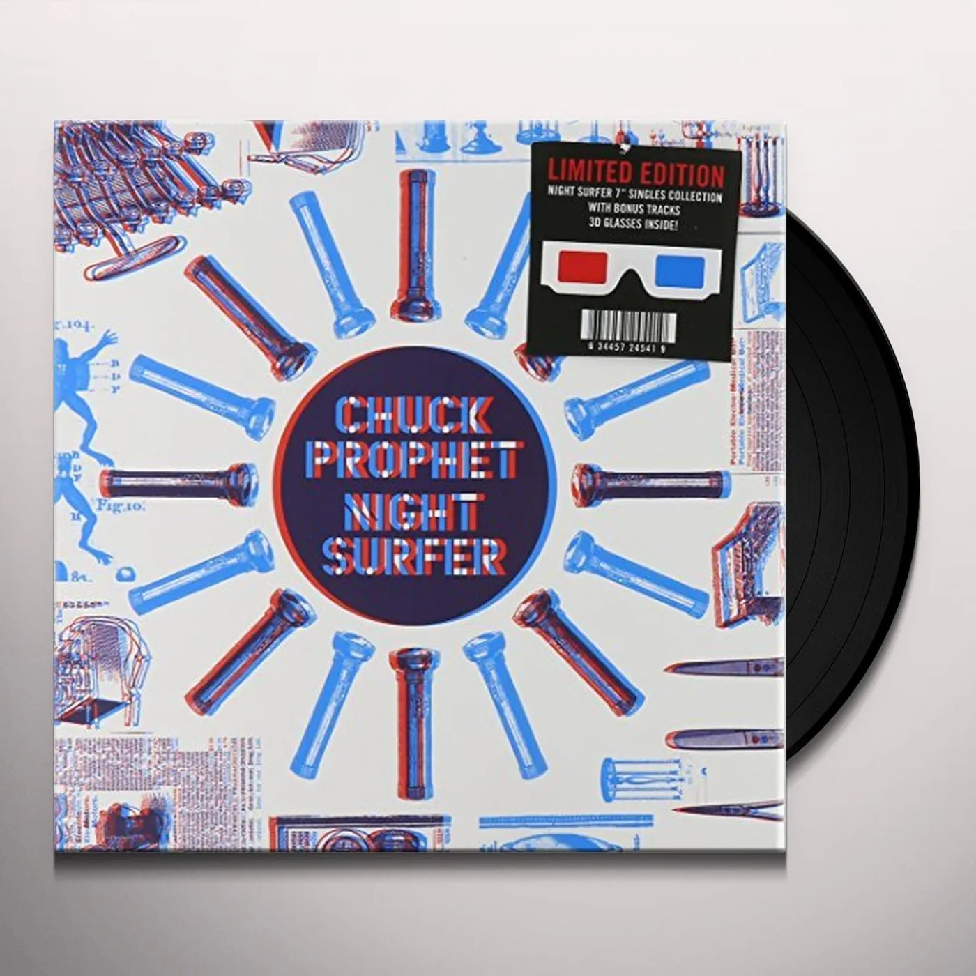 Chuck Prophet 3D NIGHT SURFER Vinyl Record
