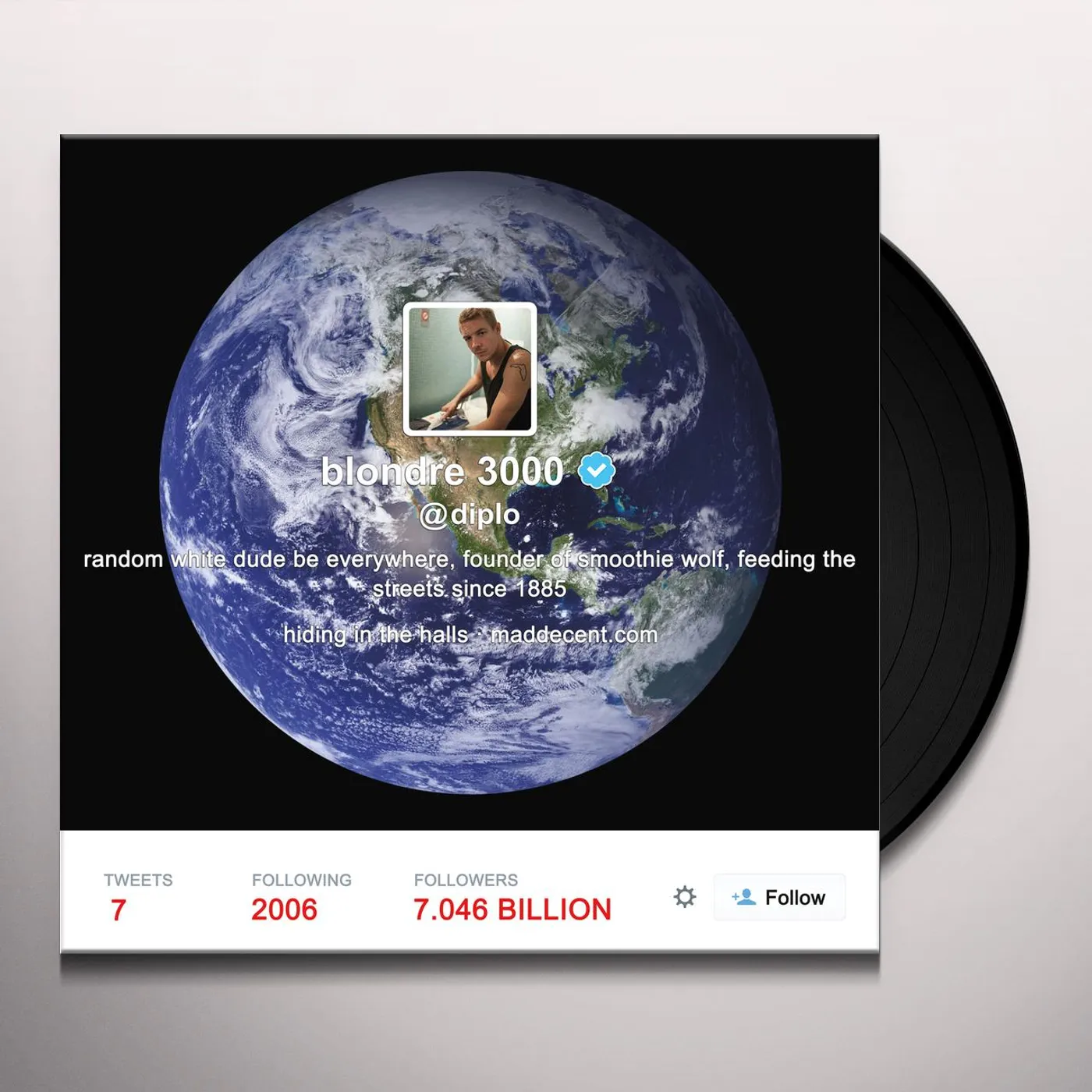 Diplo Random White Dude Be Everywhere Vinyl Record