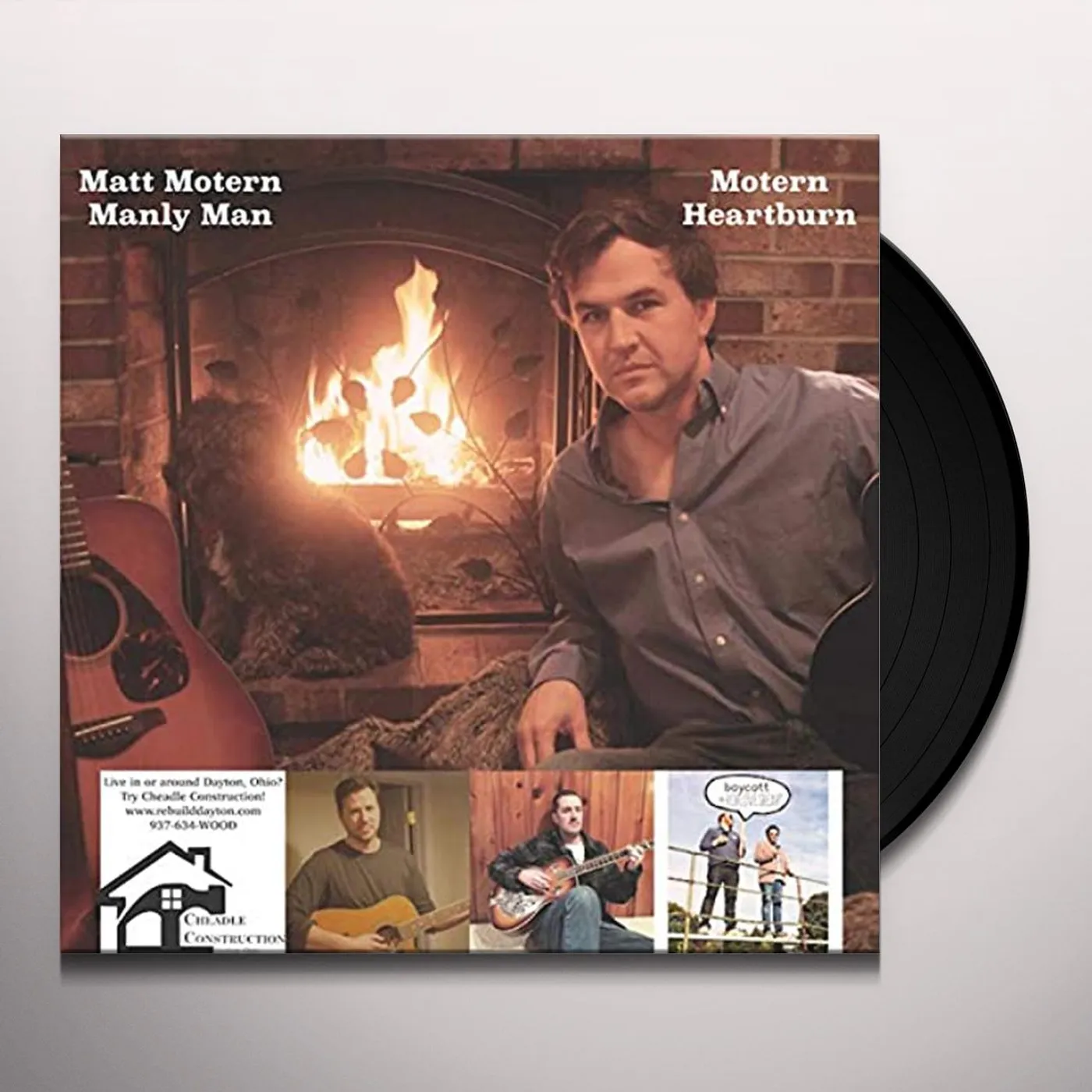 Matt Motern Manly Man MOTERN HEARTBURN Vinyl Record