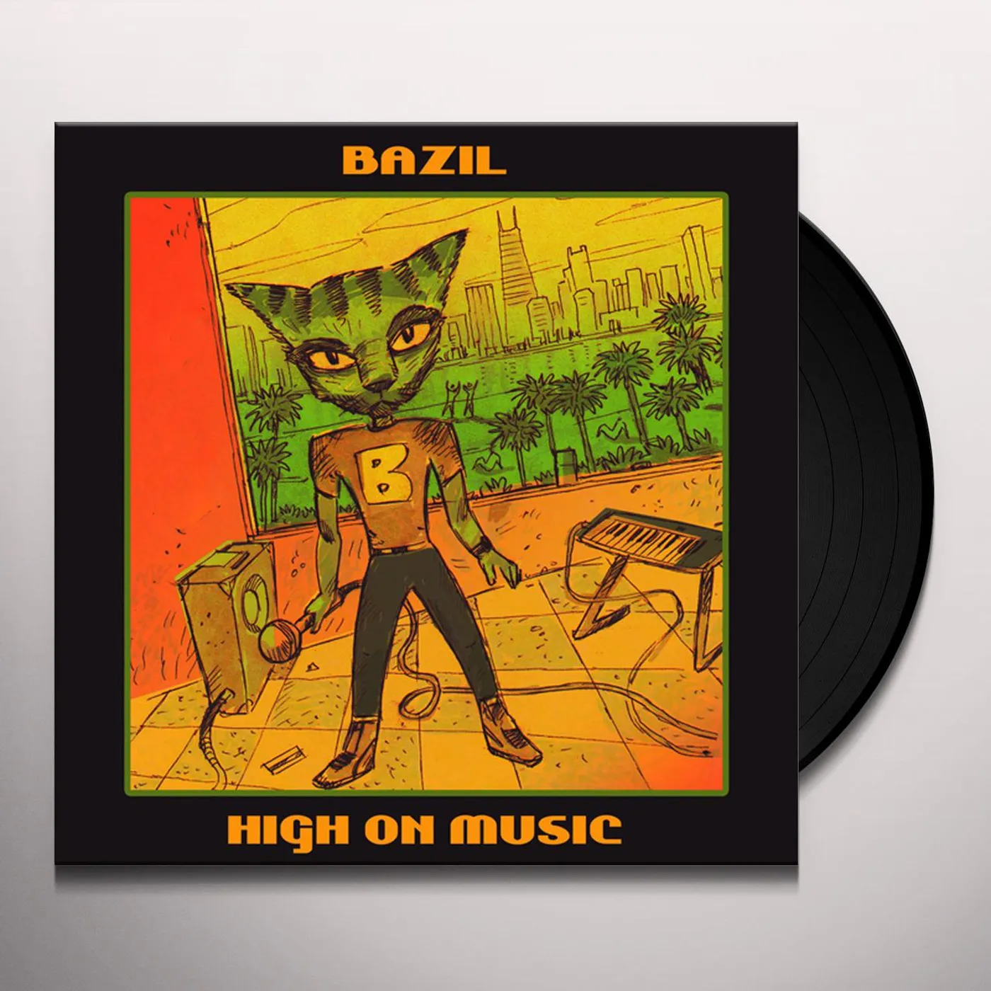 Bazil High on Music Vinyl Record