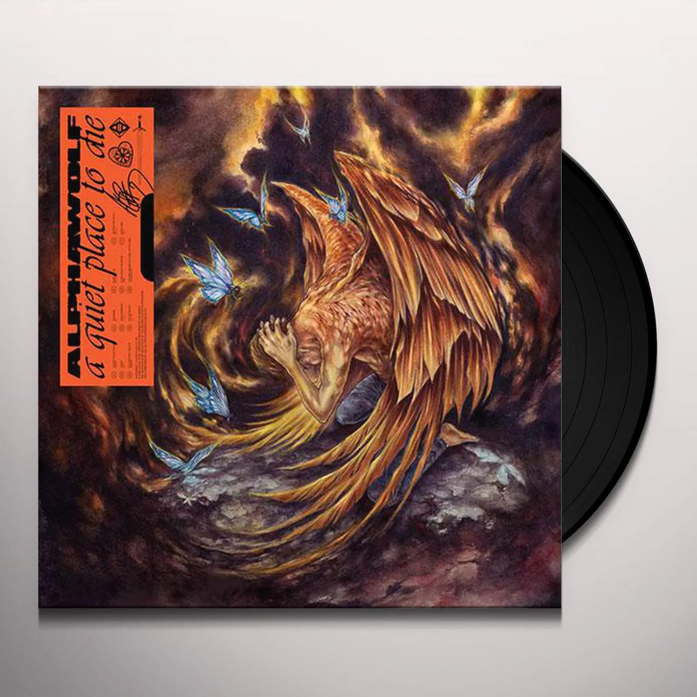 Alpha Wolf QUIET PLACE TO DIE (GOLD & BLACK) Vinyl Record