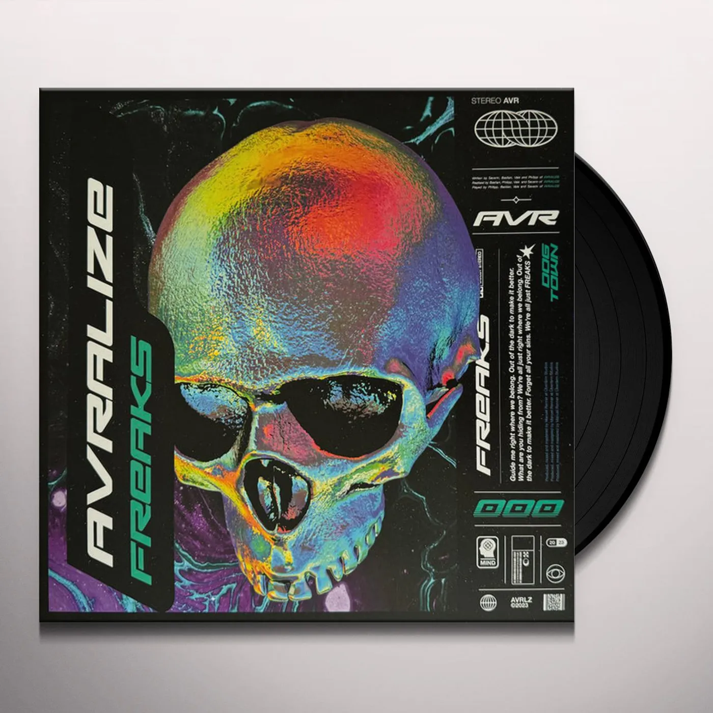 AVRALIZE FREAKS (LIMITED COKE BOTTLE GREEN TRANSPARENT/BLACK MARBLED VINYL) Vinyl Record