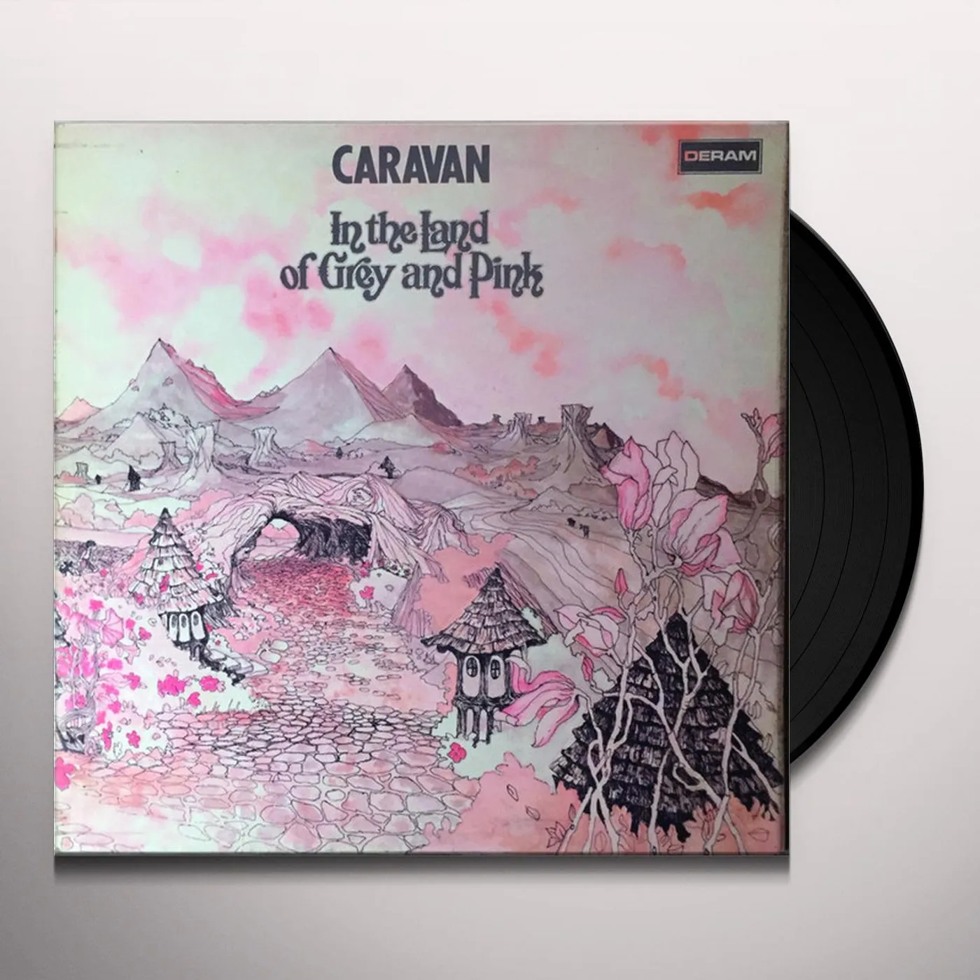Caravan IN THE LAND OF GREY & PINK Vinyl Record