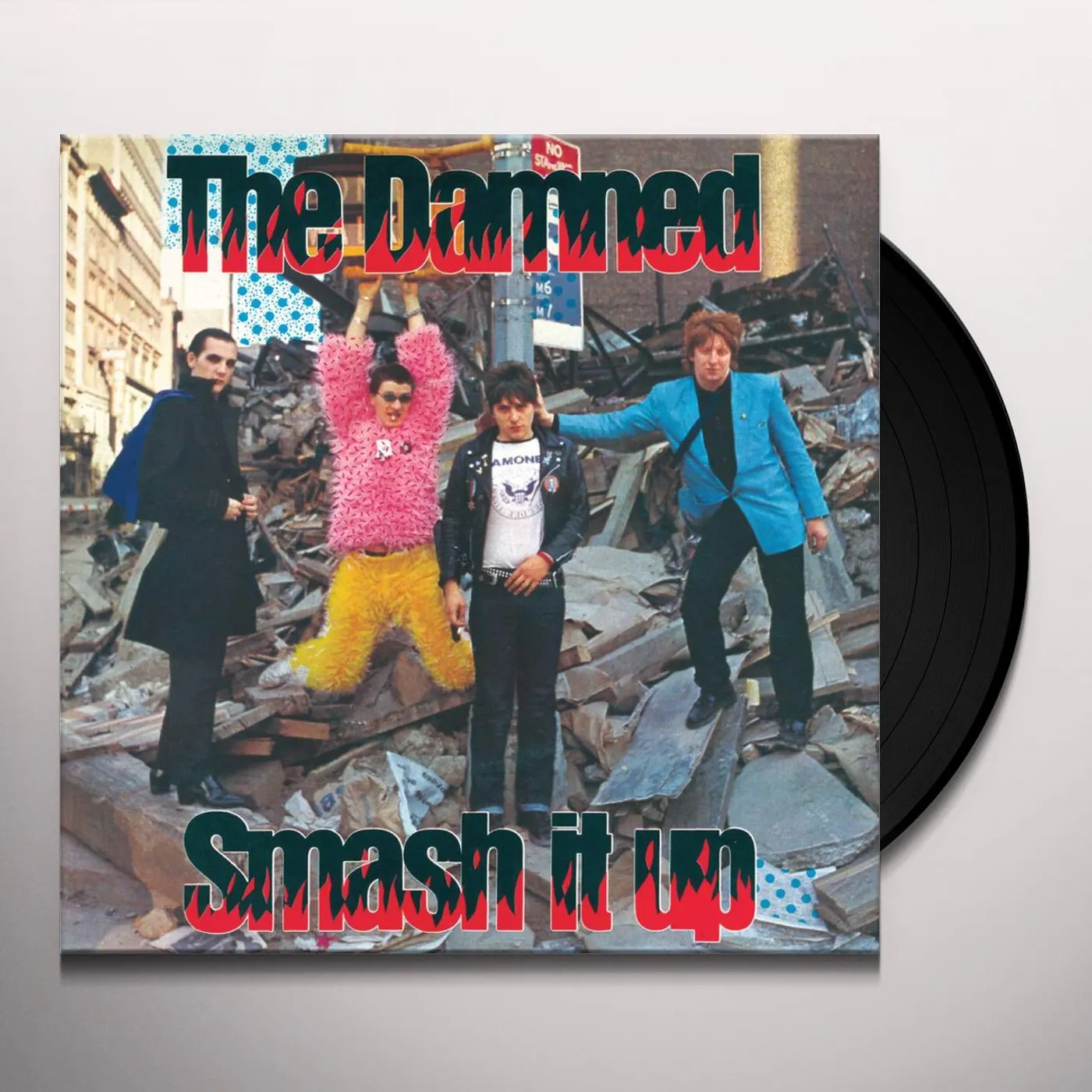 The Damned SMASH IT UP B/W BURGLAR Vinyl Record