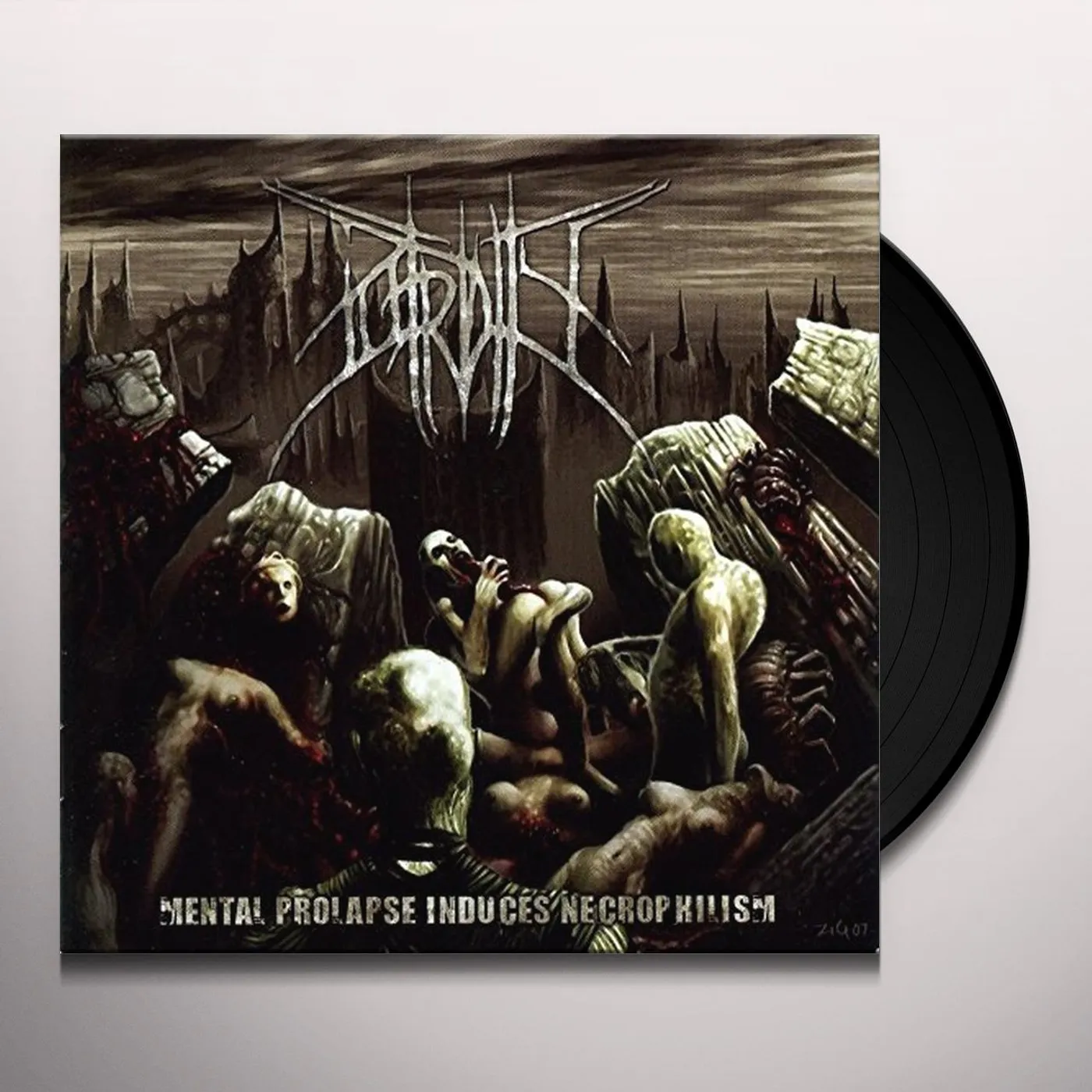 Putridity MENTAL PROLAPSE INDUCED NECROPHILISM Vinyl Record