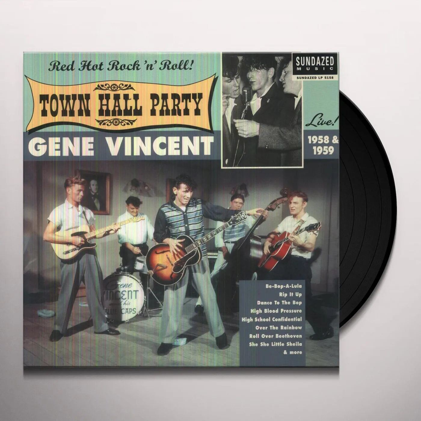 Gene Vincent LIVE AT TOWN HALL PARTY 1958 & 1959 Vinyl Record