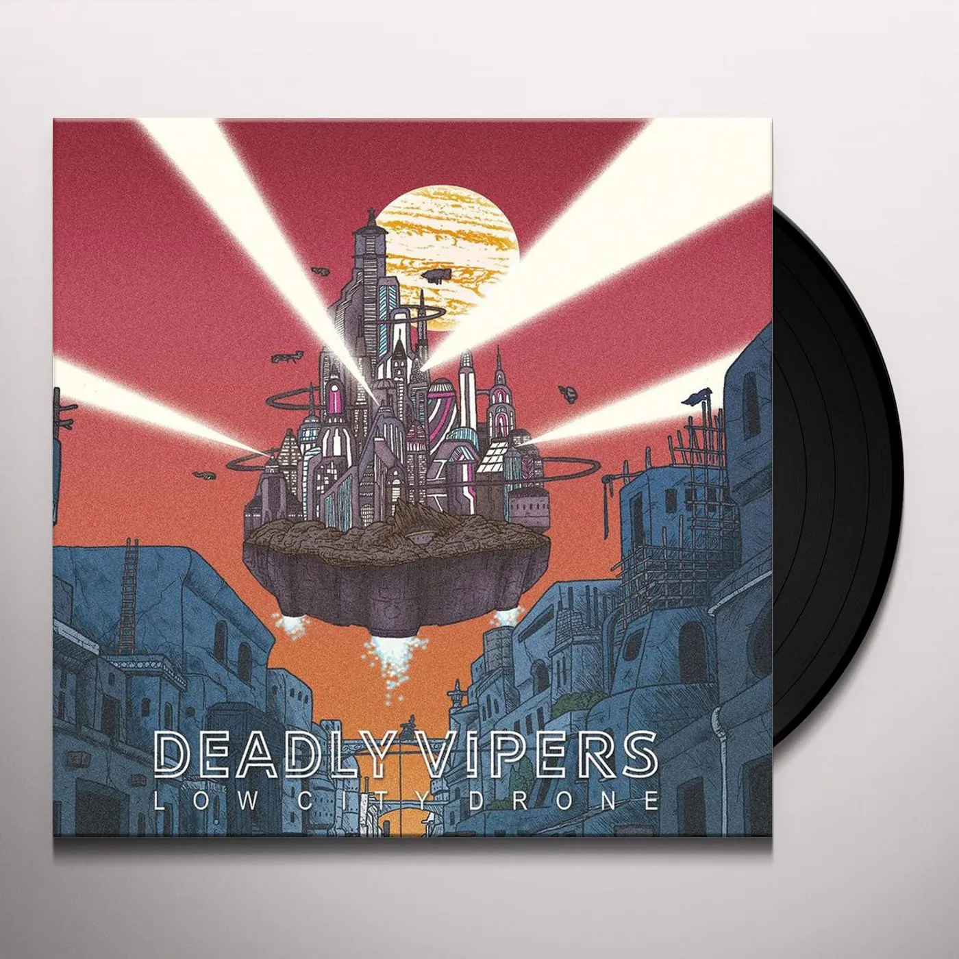 Deadly Vipers LOW CITY DRONE Vinyl Record