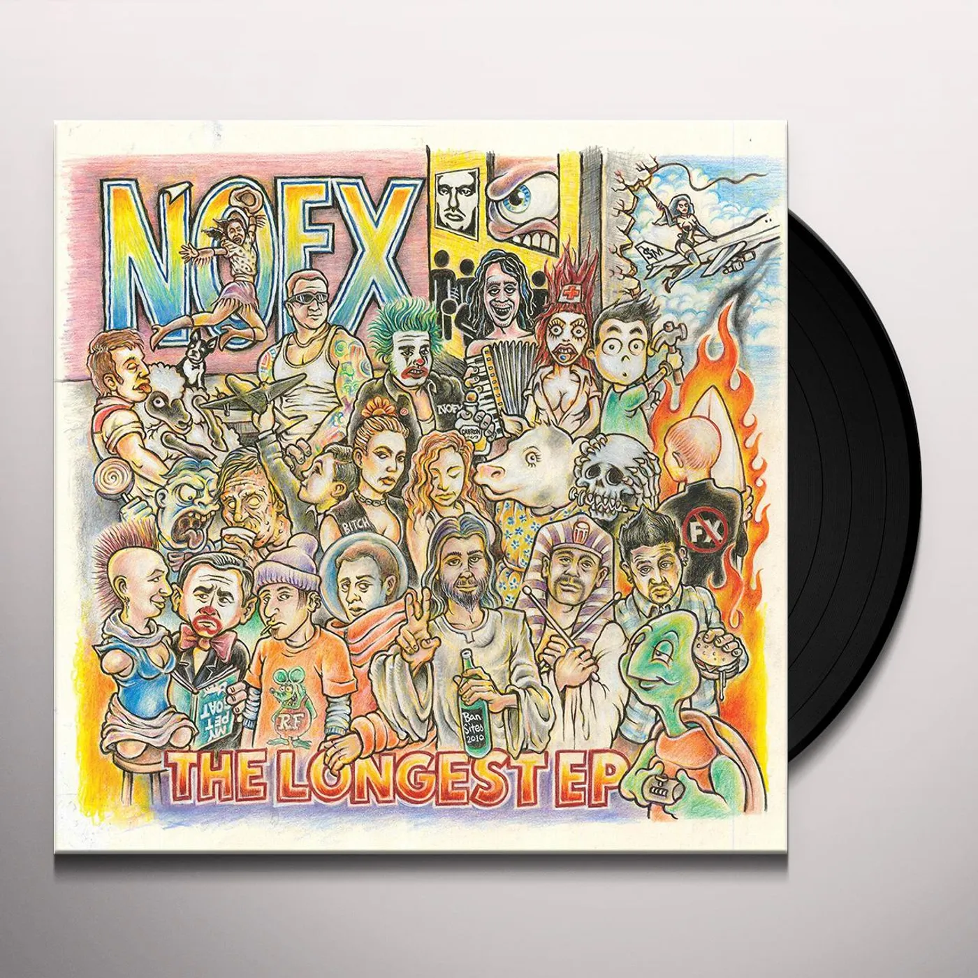 NOFX LONGEST EP Vinyl Record