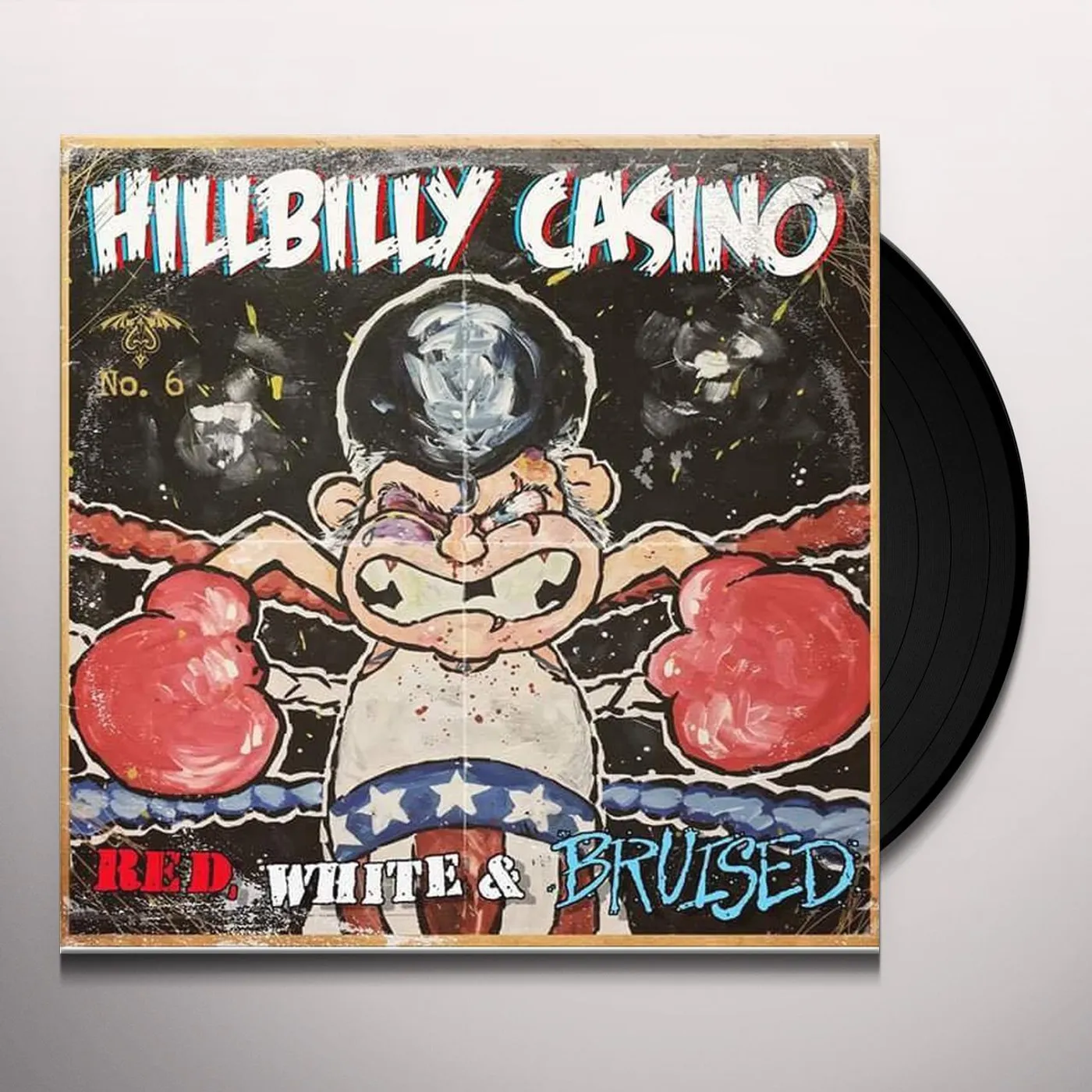 Hillbilly Casino RED WHITE & BRUISED Vinyl Record