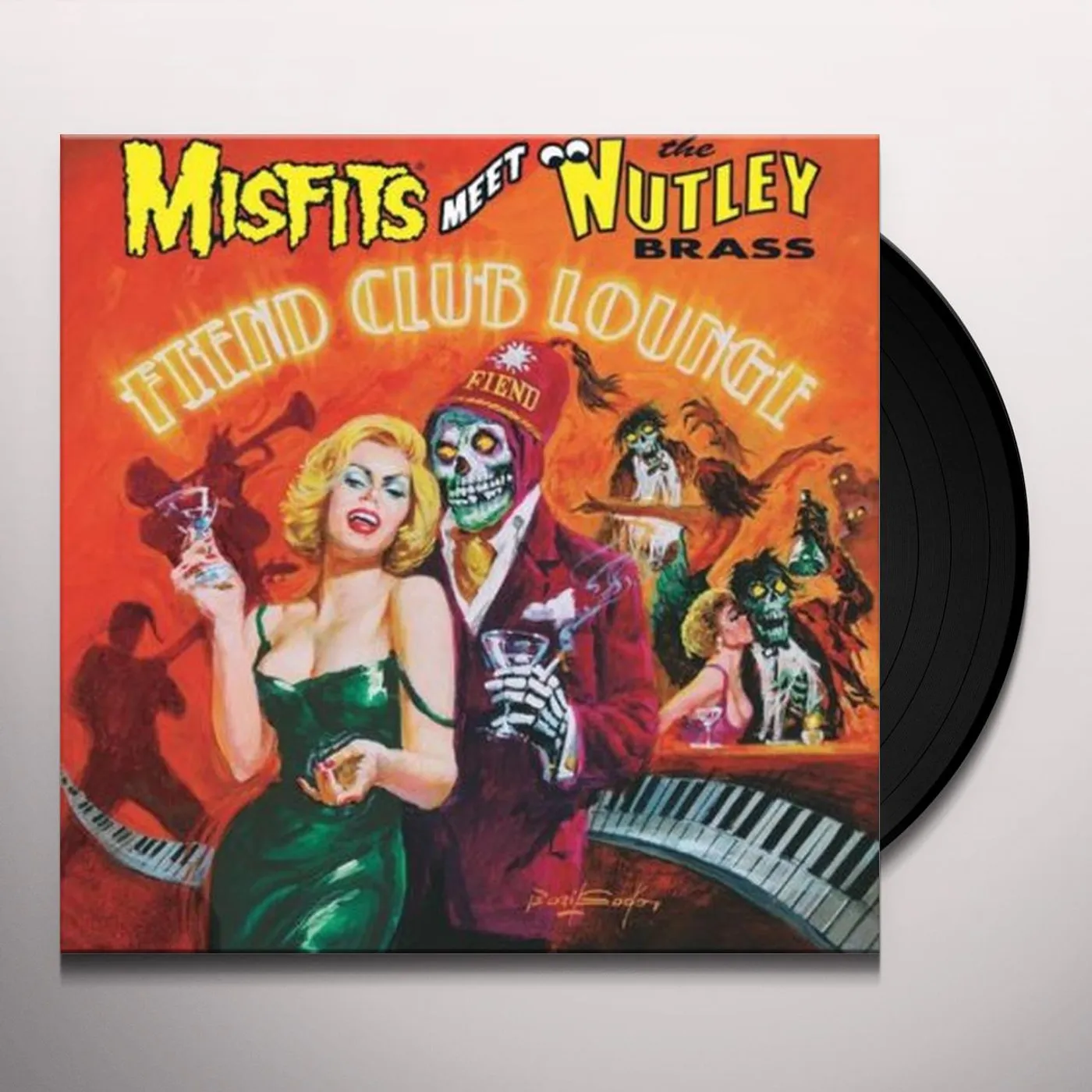 Misfits meet The Nutley Brass FIEND CLUB LOUNGE Vinyl Record