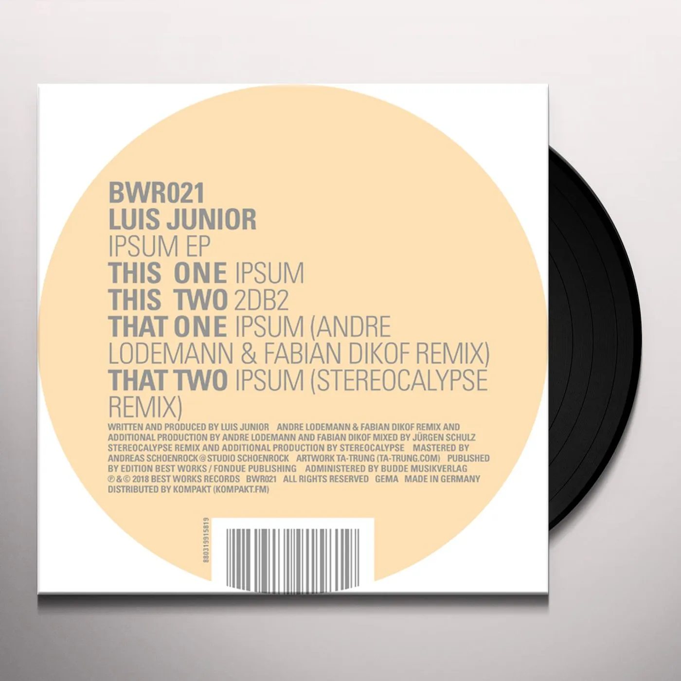 Luis Junior Ipsum Vinyl Record
