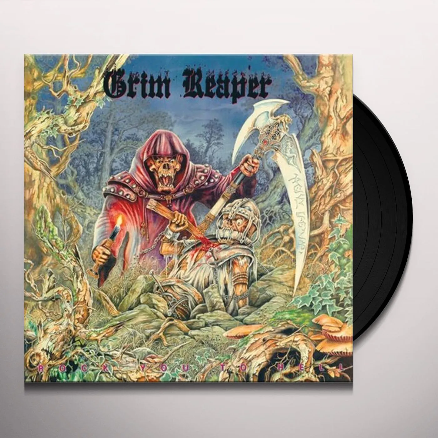 Grim Reaper ROCK YOU TO HELL Vinyl Record - UK Release