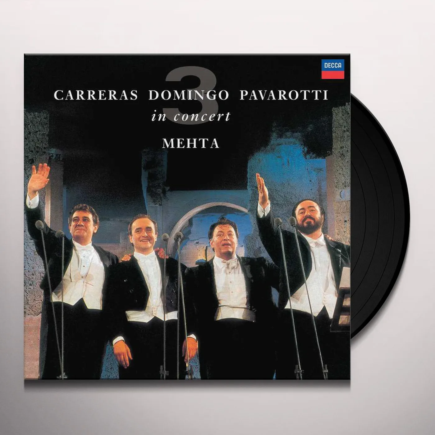 Luciano Pavarotti Three Tenors: 25th Anniversary Vinyl Record