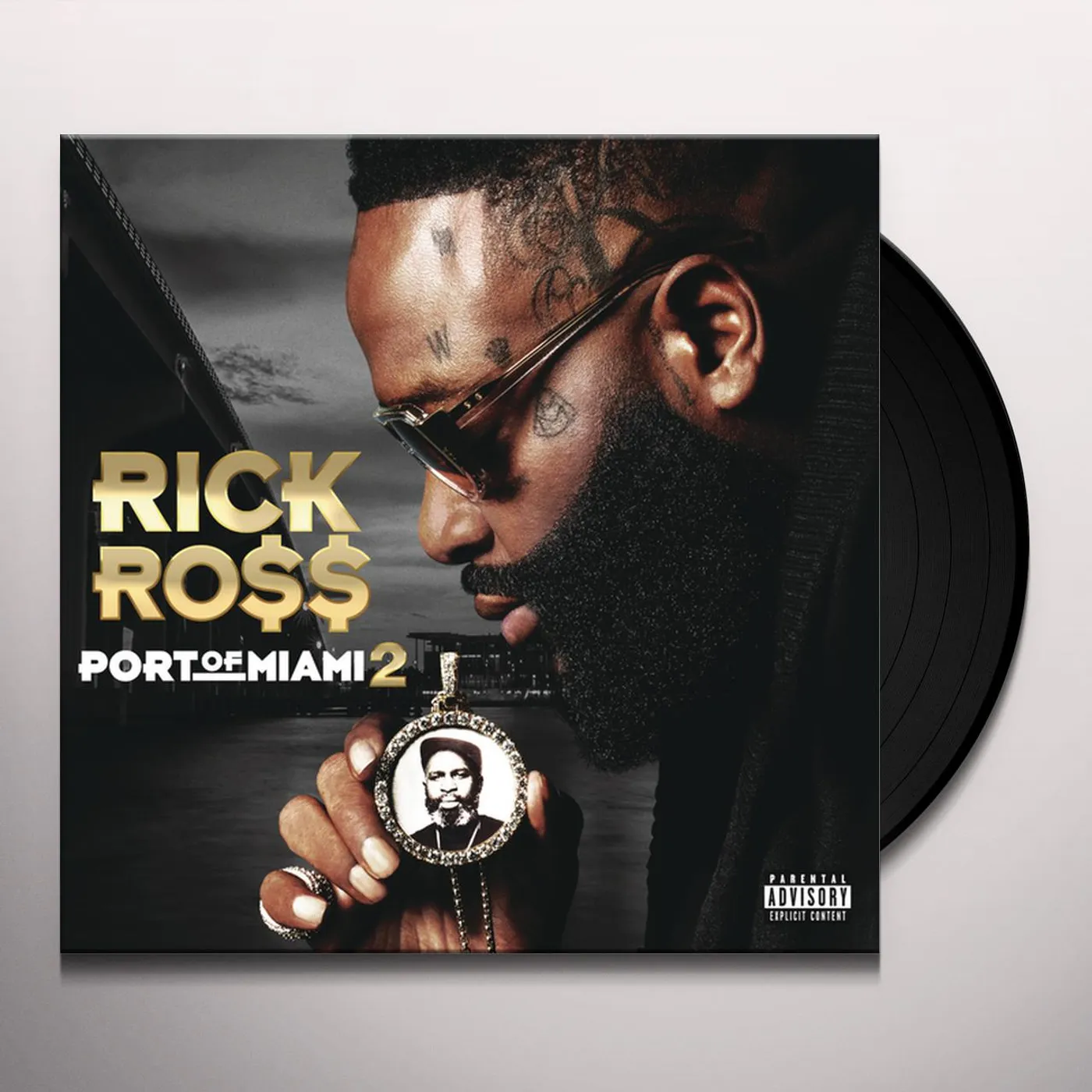 Rick Ross PORT OF MIAMI (2LP/TRANSLUCENT GOLD SWIRL VINYL) Vinyl Record