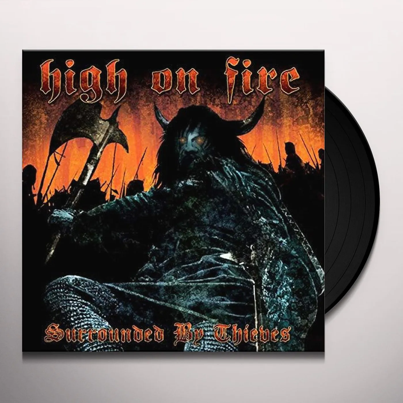 High On Fire SURROUNDED BY THIEVES (AQUA BLUE & BLACK GALAXY MERGEVINYL/2LP) Vinyl Record