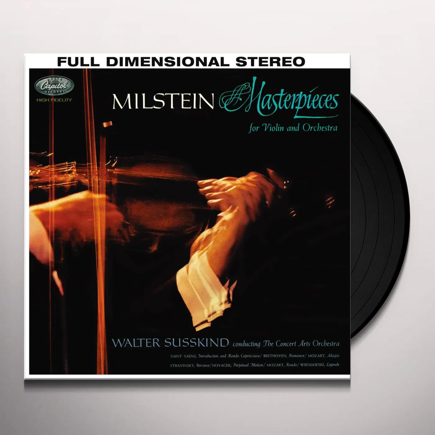 Nathan Milstein MASTERPIECES FOR VIOLIN & ORCHESTRA Vinyl Record