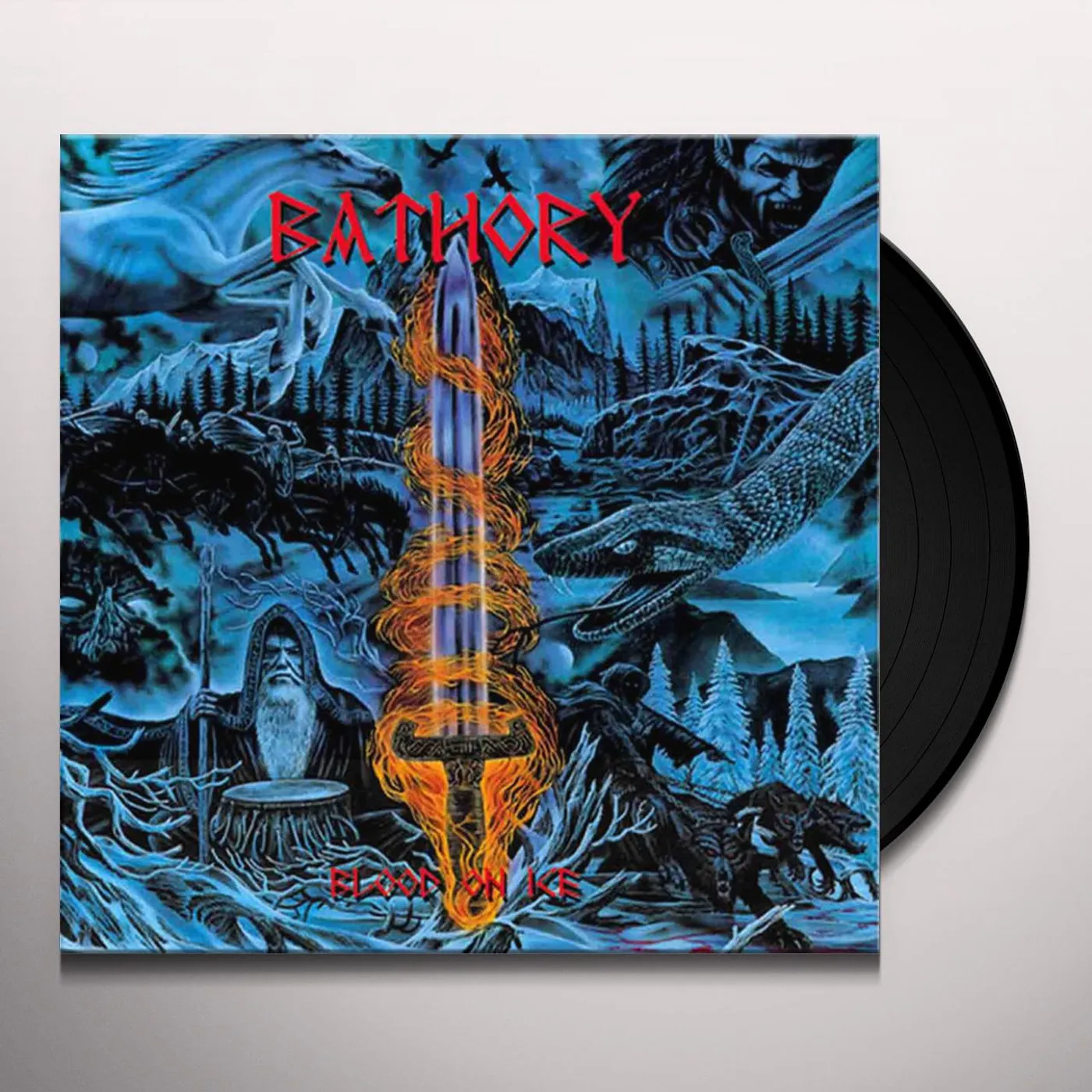 Bathory BLOOD ON ICE (2LP/RED VINYL) Vinyl Record