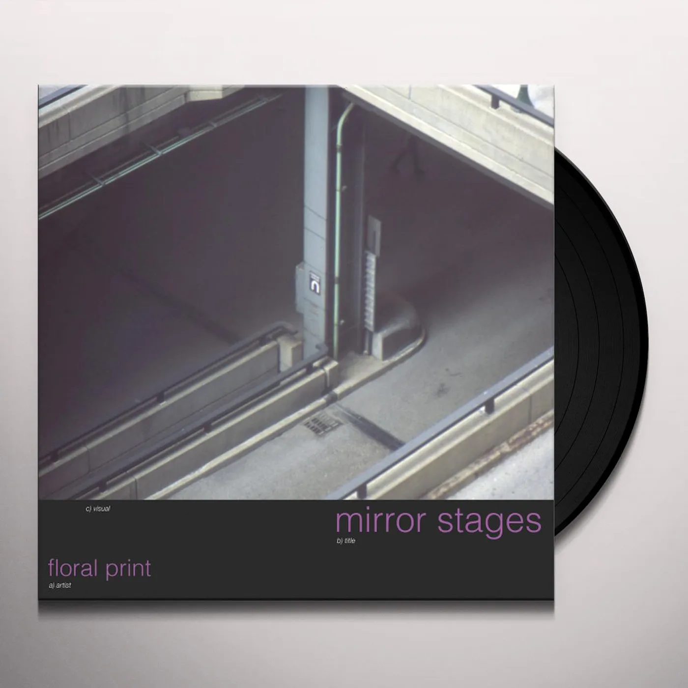Floral Print mirror stages Vinyl Record