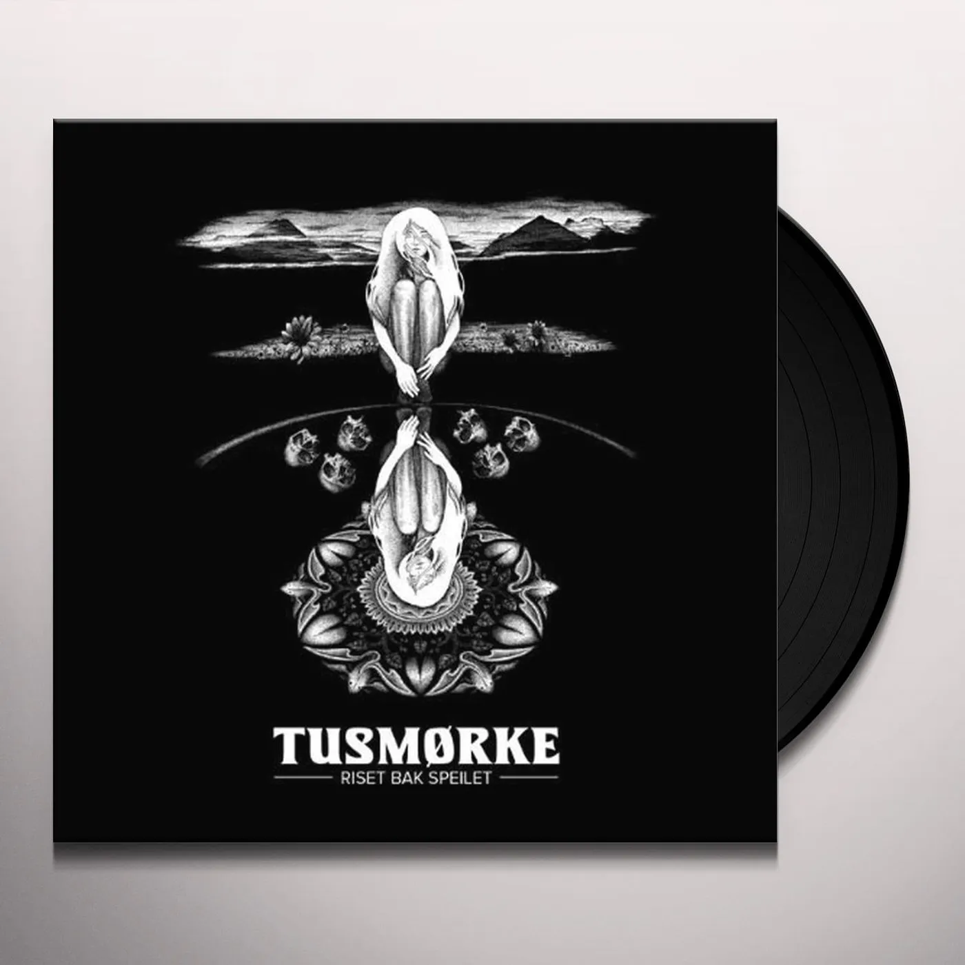 Tusmorke  RISET BAK SPEILET (WHITE VINYL) Vinyl Record
