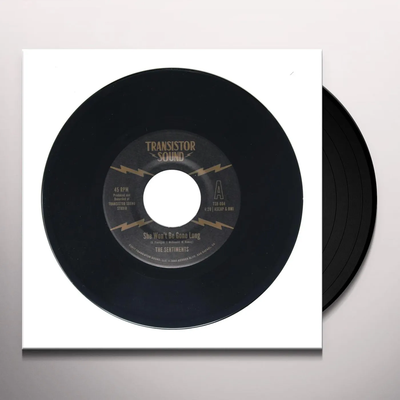 Sentiments SHE WON'T BE GONE LONG / INSTRUMENTAL Vinyl Record