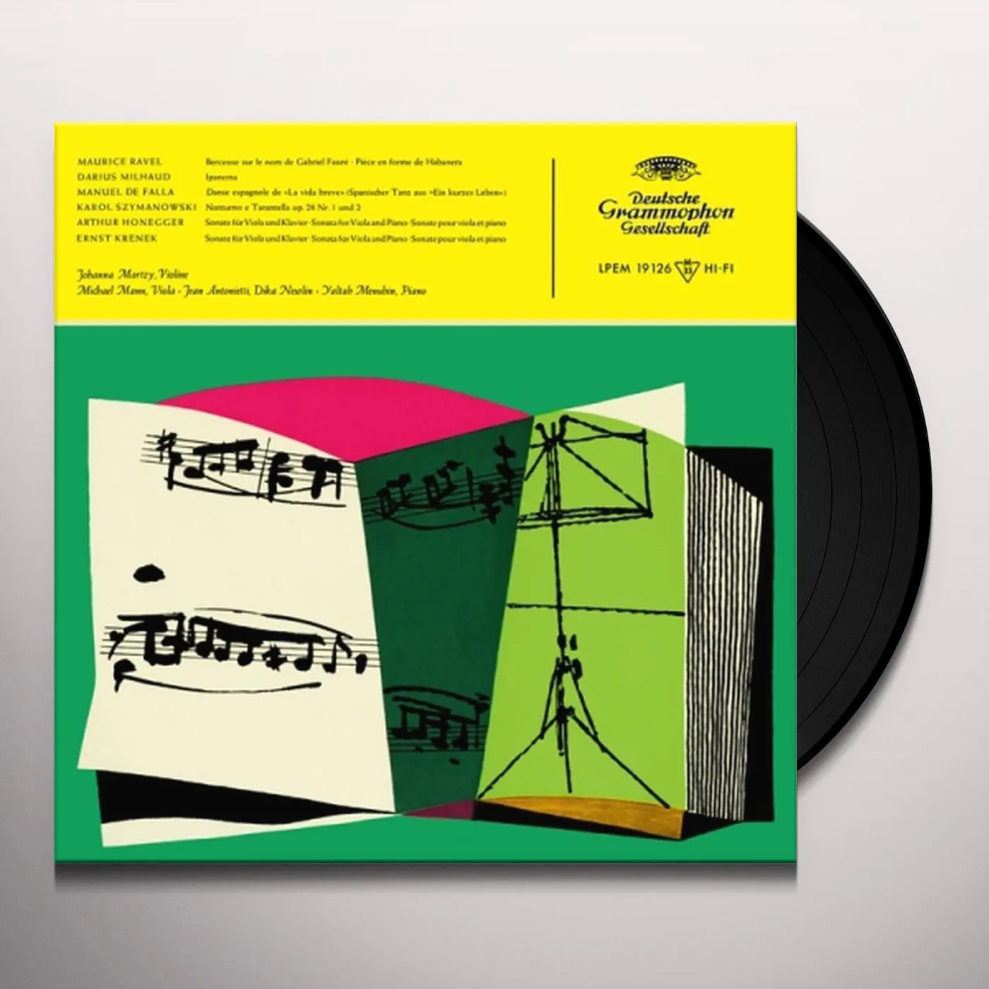 Johanna Martzy WORKS BY RAVEL MILHAUD DE FALLA SZYMANOWSKI Vinyl Record