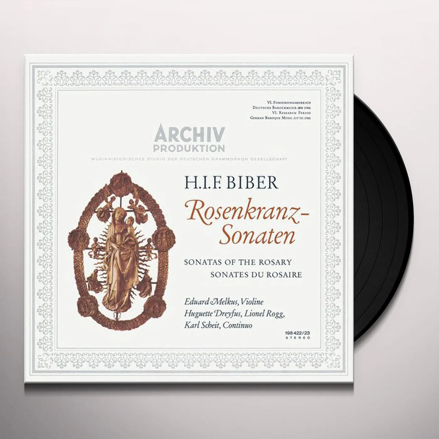 Eduard Melkus SONATAS OF THE ROSARY (H.I.F. BIBER) Vinyl Record