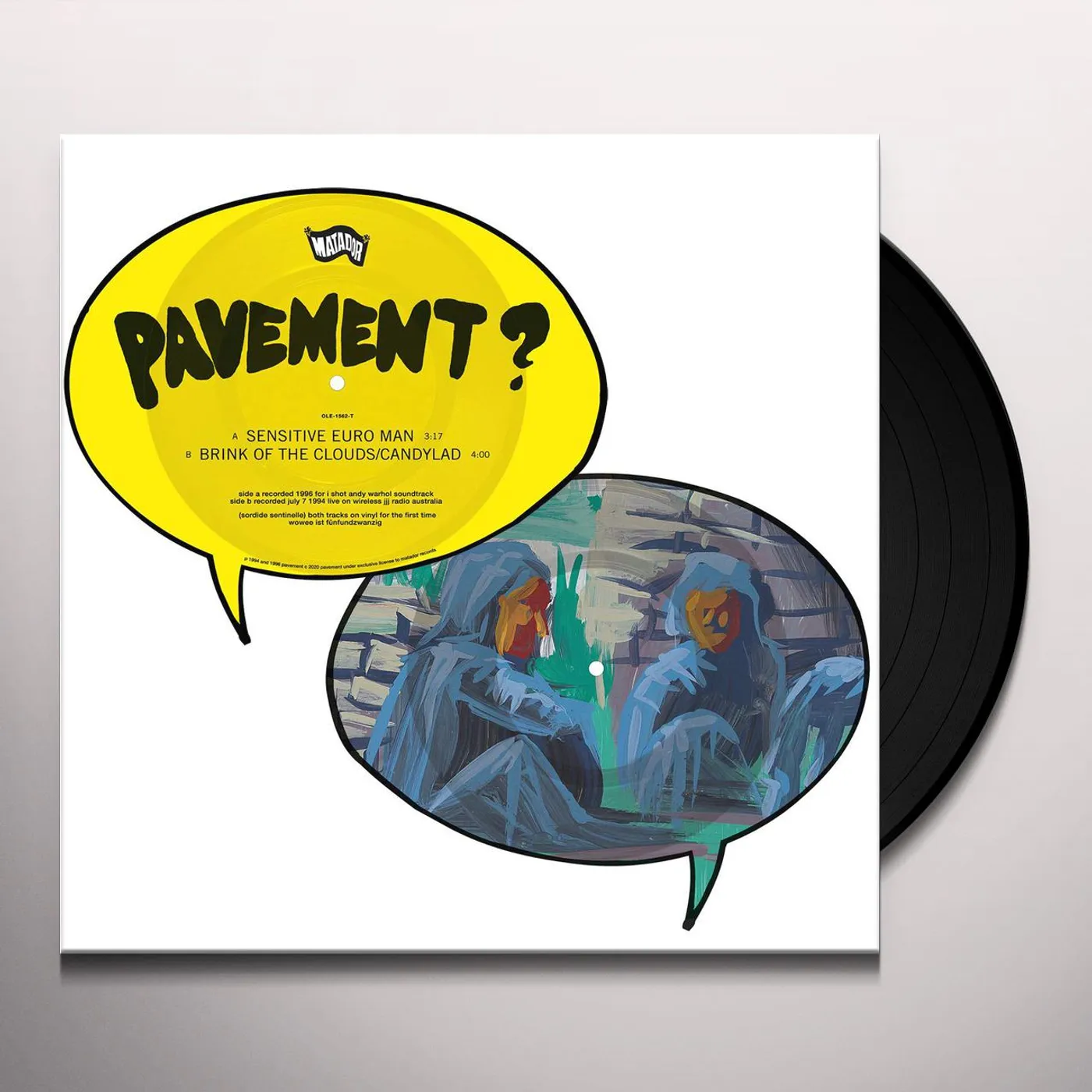 Pavement SENSITIVE EURO MAN / BRINK OF THE CLOUDS/CANDYLAD Vinyl Record