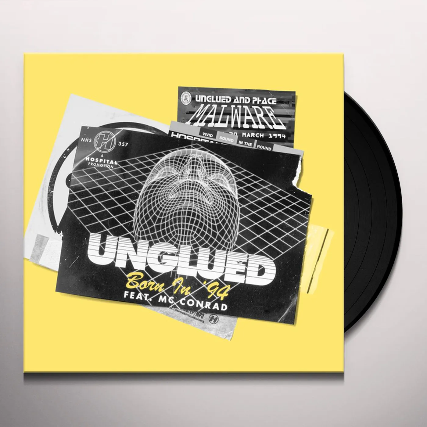 Unglued BORN IN 94 / MALWARE Vinyl Record