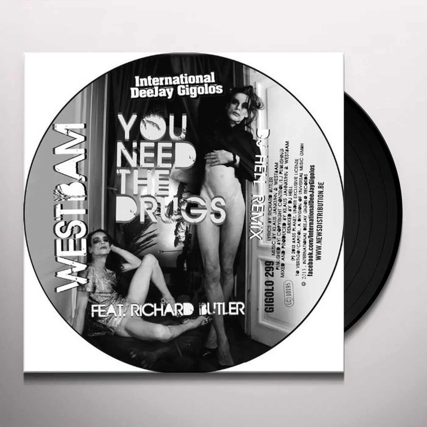 Westbam YOU NEED THE DRUGS (DJ HELL REMIX) Vinyl Record