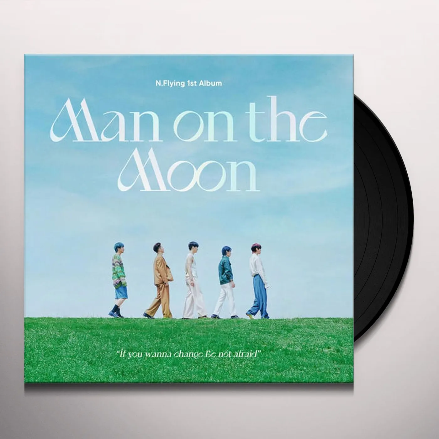 N.Flying MAN ON THE MOON Vinyl Record