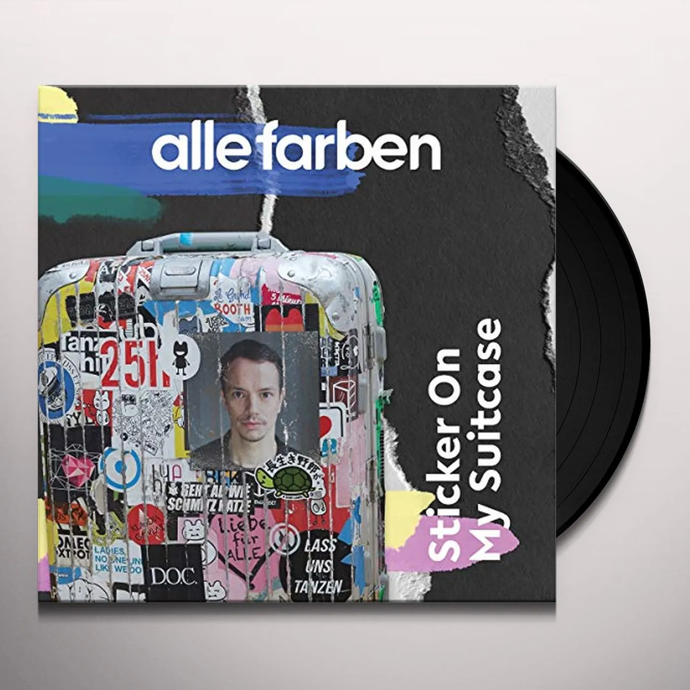 Alle Farben Sticker on My Suitcase Vinyl Record