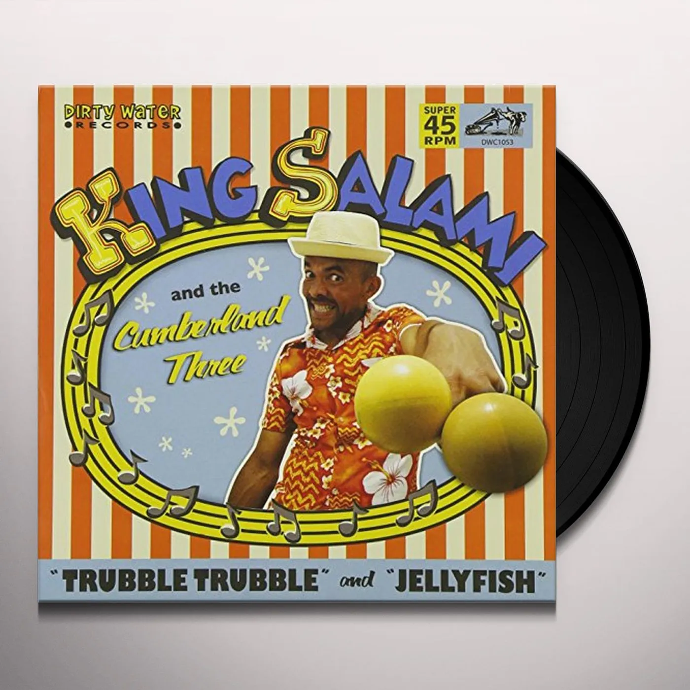 Hipbone Slim & The Kneetremblers TRUBBLE TRUBBLE/JELLYFISH Vinyl Record