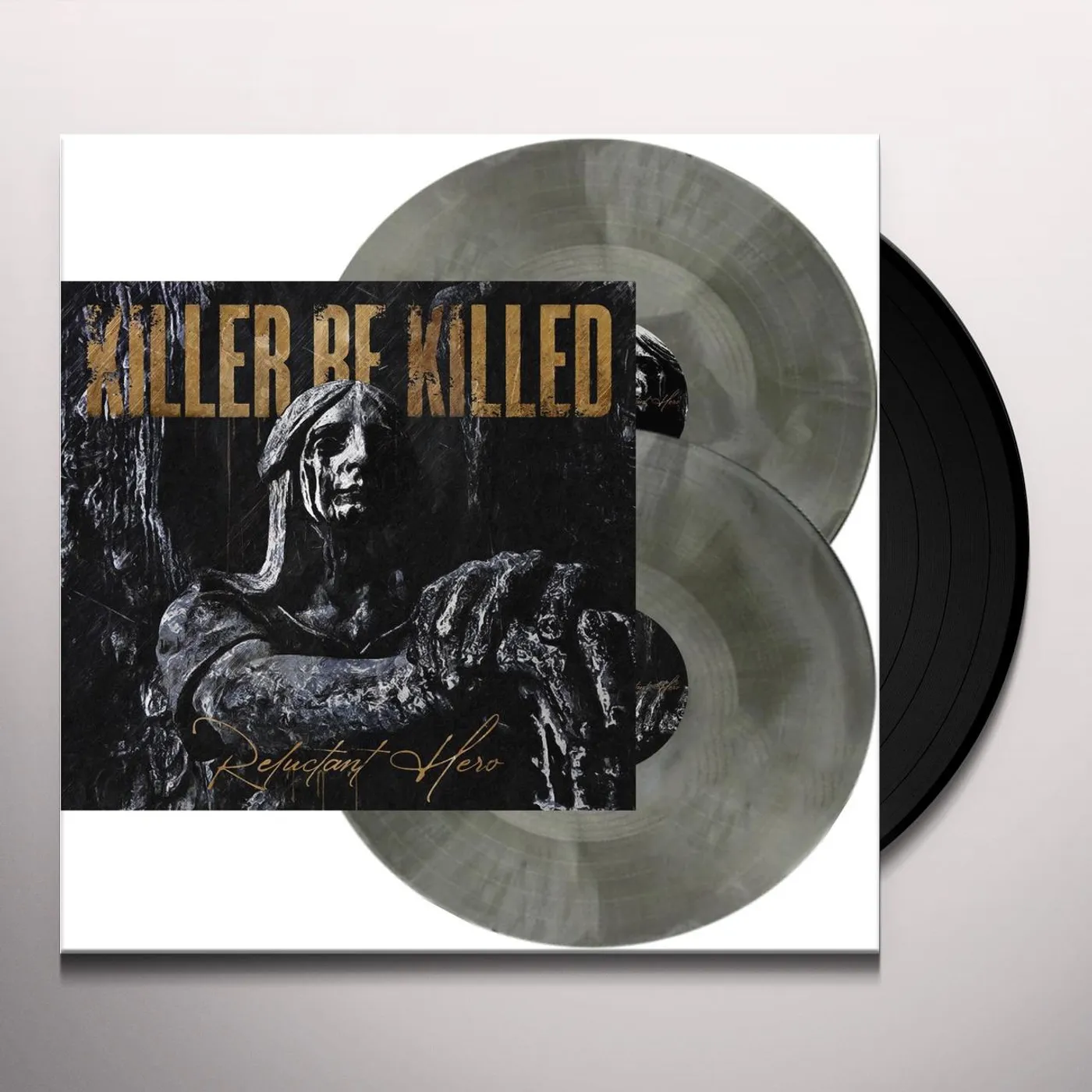 Killer Be Killed Reluctant Hero (Silver & Black Swirl) Vinyl Record