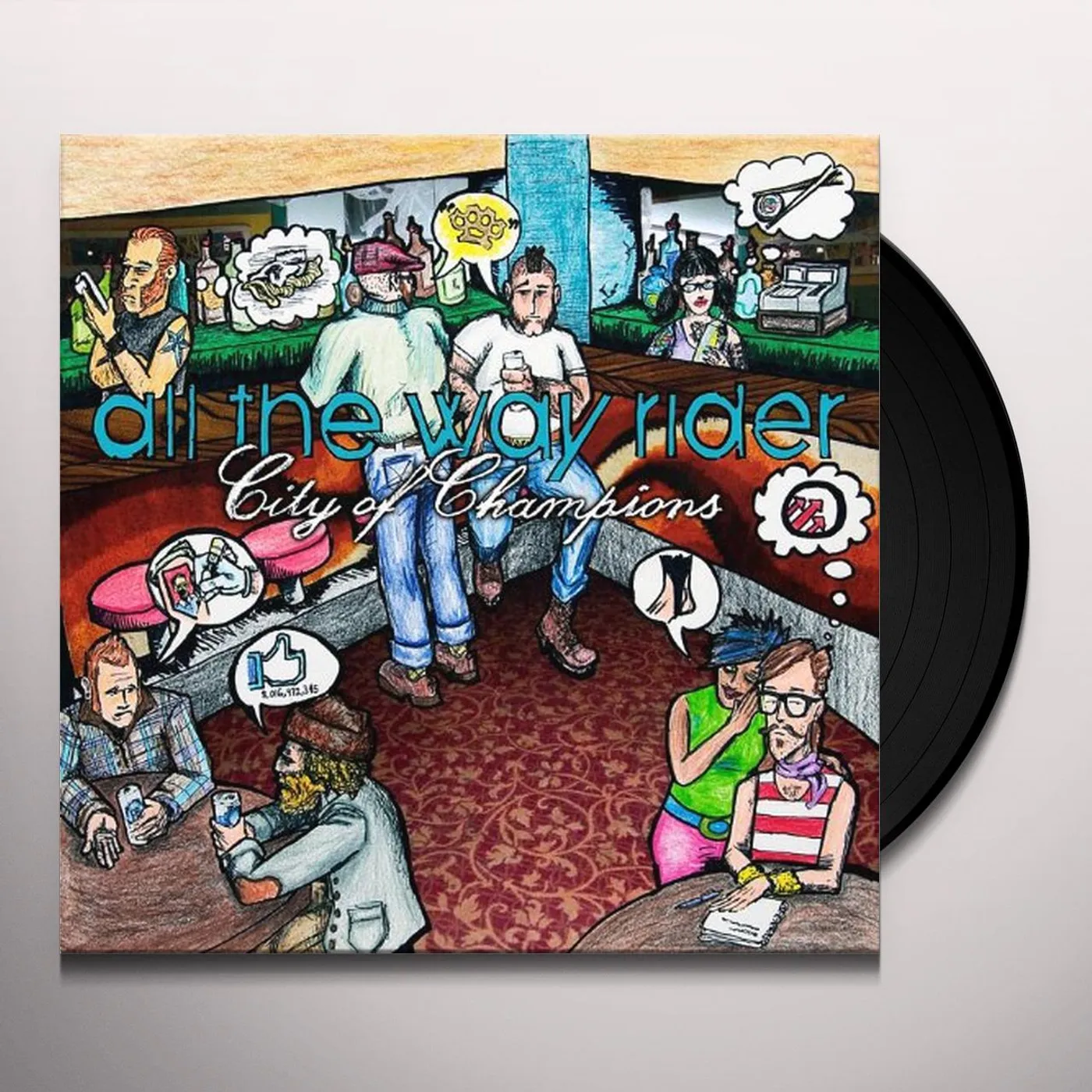 All The Way Rider CITY OF CHAMPIONS VINYL Vinyl Record