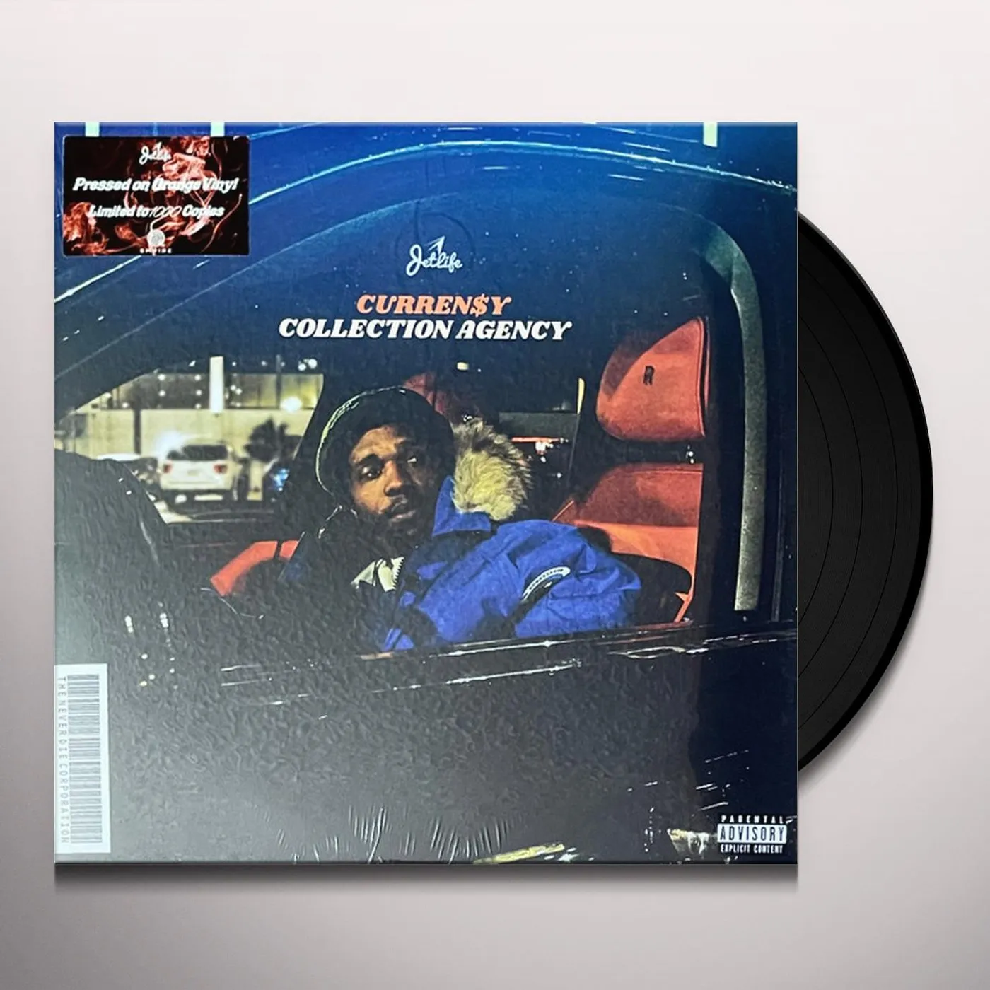 Currensy COLLECTION AGENCY (ORANGE VINYL) Vinyl Record