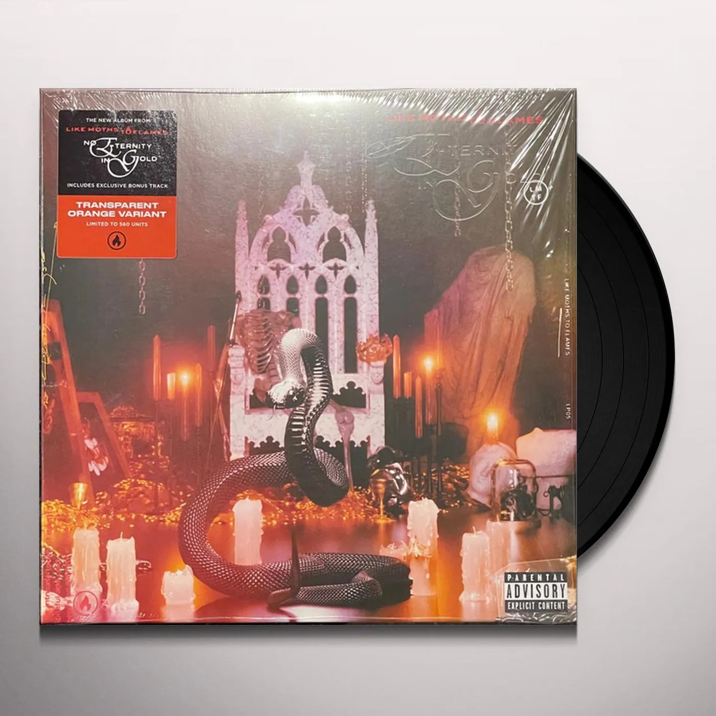 Like Moths To Flames No Eternity In Gold Vinyl Record