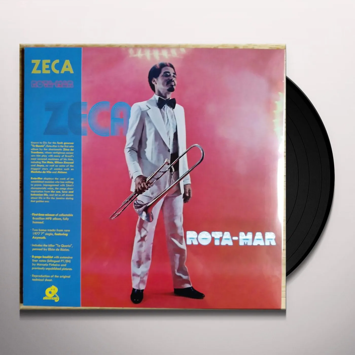 Zeca Do Trombone ROTA-MAR (BOOKLET/BILINGUAL LINER NOTES BY JOURNALIST MARCELO PINHEIRO/UNPUBLISHED PICTURES) Vinyl Record