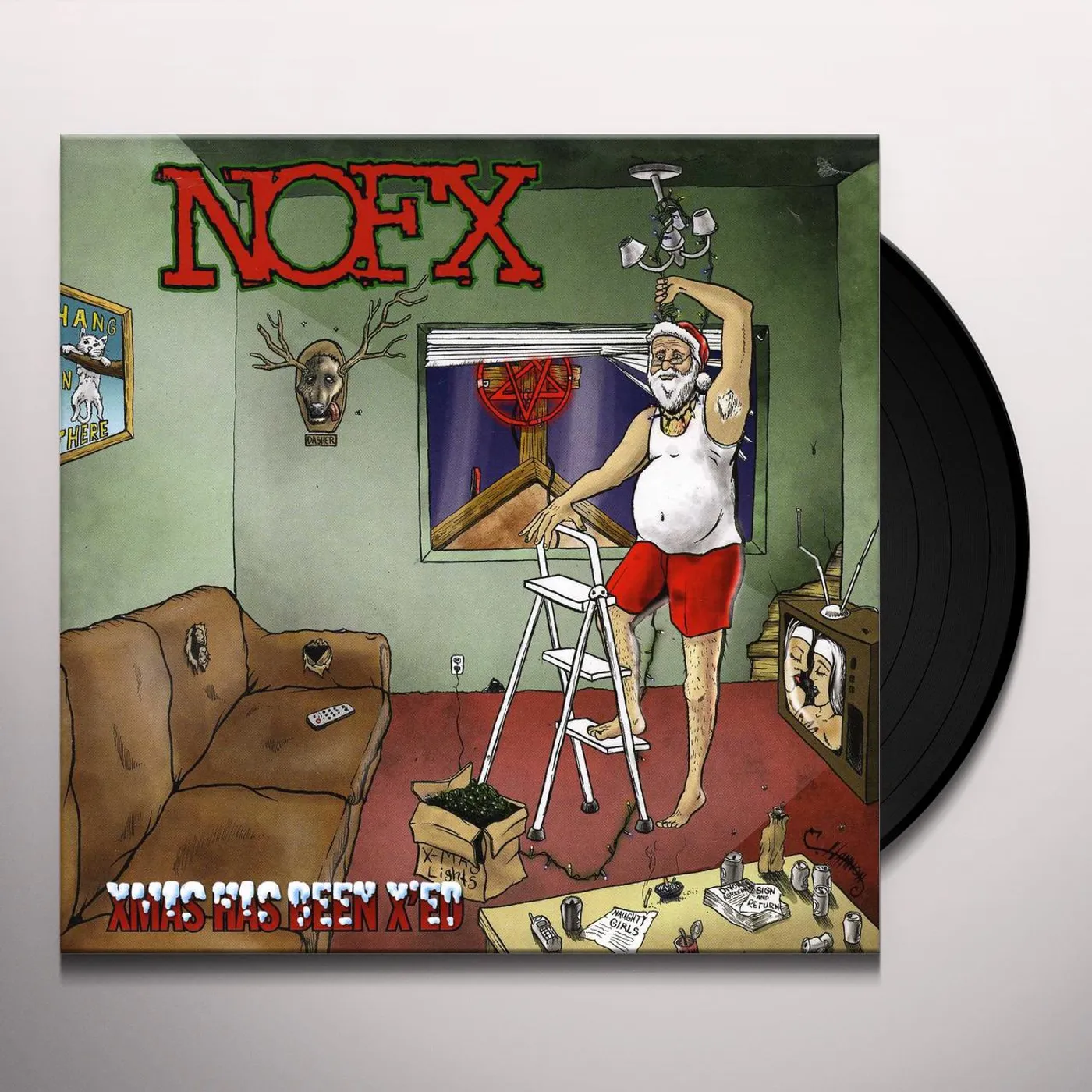 NOFX XMAS HAS BEEN X'ED / NEW YEARS REVOLUTION Vinyl Record