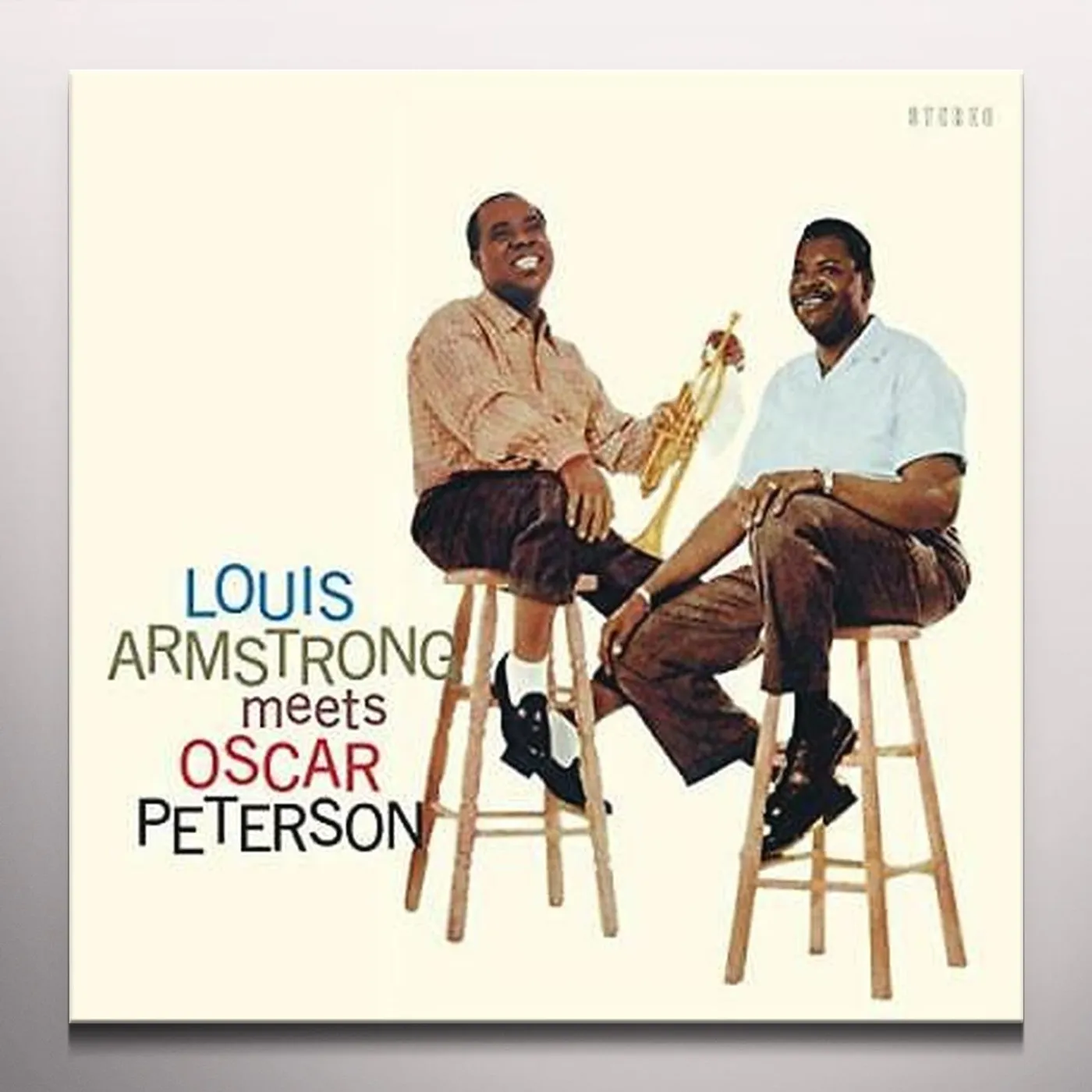 Louis Armstrong MEETS OSCAR PETERSON (LIMITED SOLID BLUE VINYL/180G/DMM) Vinyl Record
