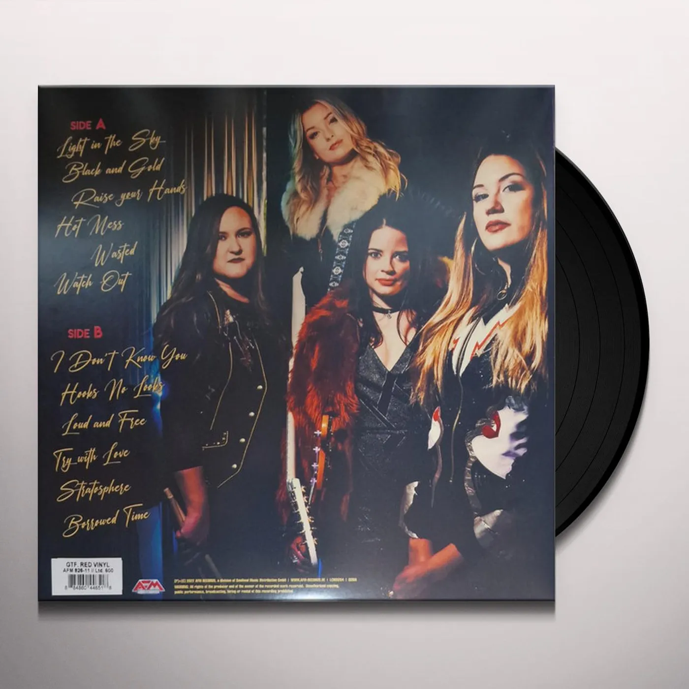 Thundermother BLACK & GOLD (CLEAR RED VINYL) Vinyl Record