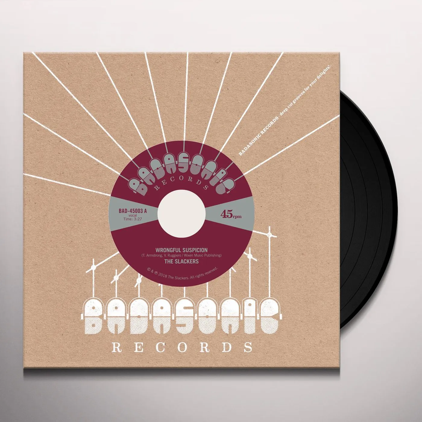 The Slackers WRONGFUL SUSPICION / THE NOOSE Vinyl Record